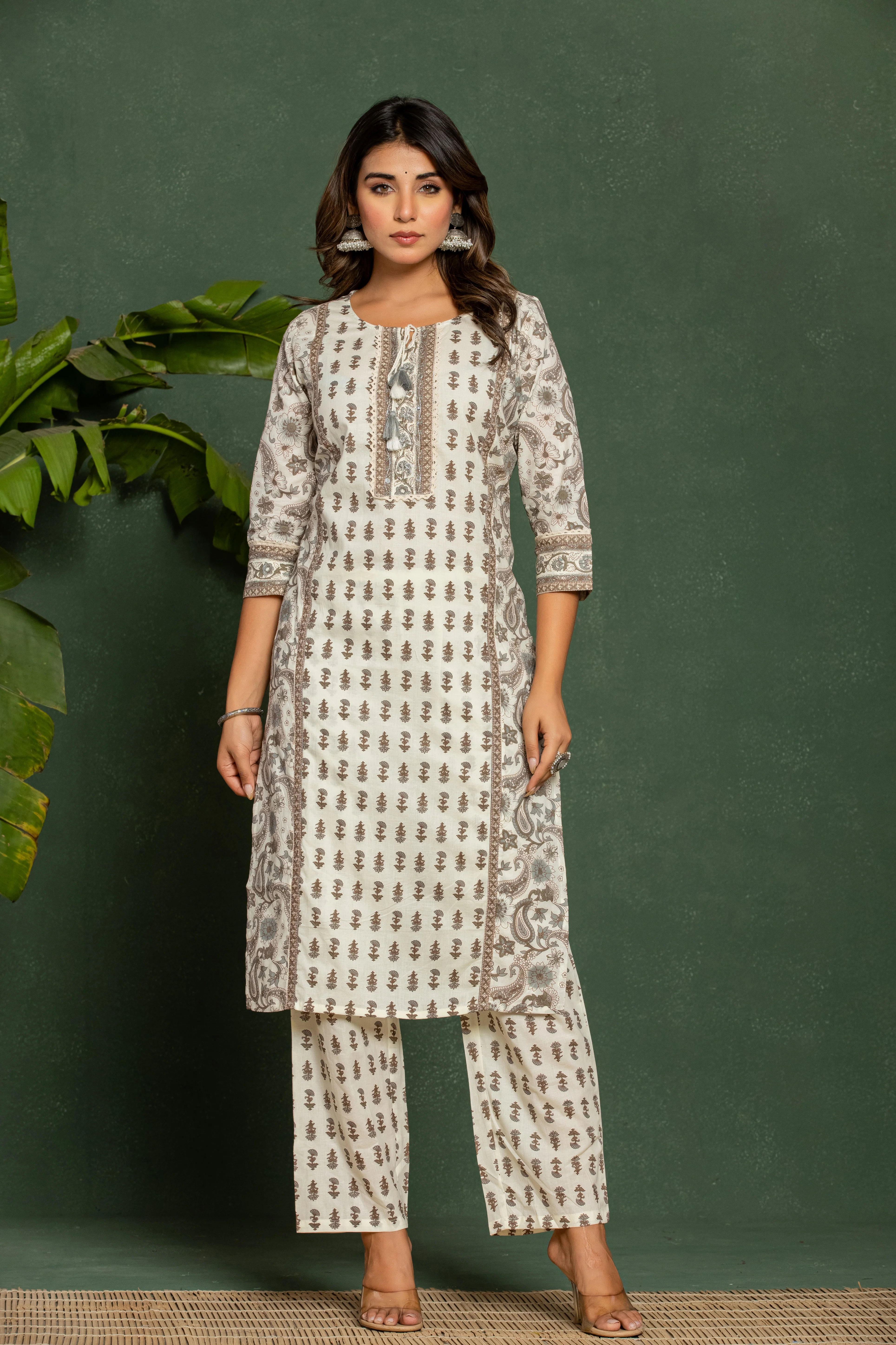 Tanvi Misri Printed Cotton Suit Set - Image 4