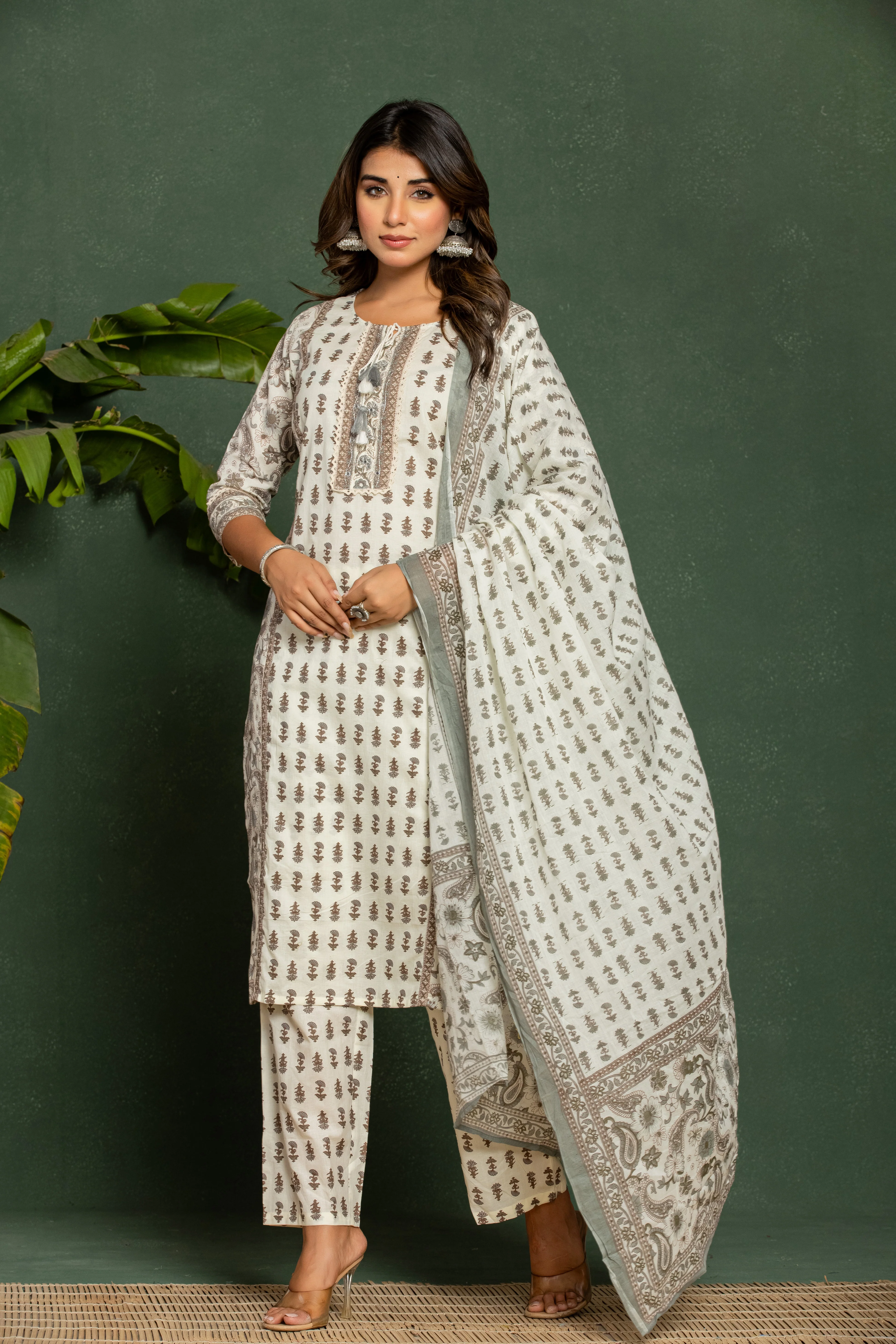Tanvi Misri Printed Cotton Suit Set - Image 6