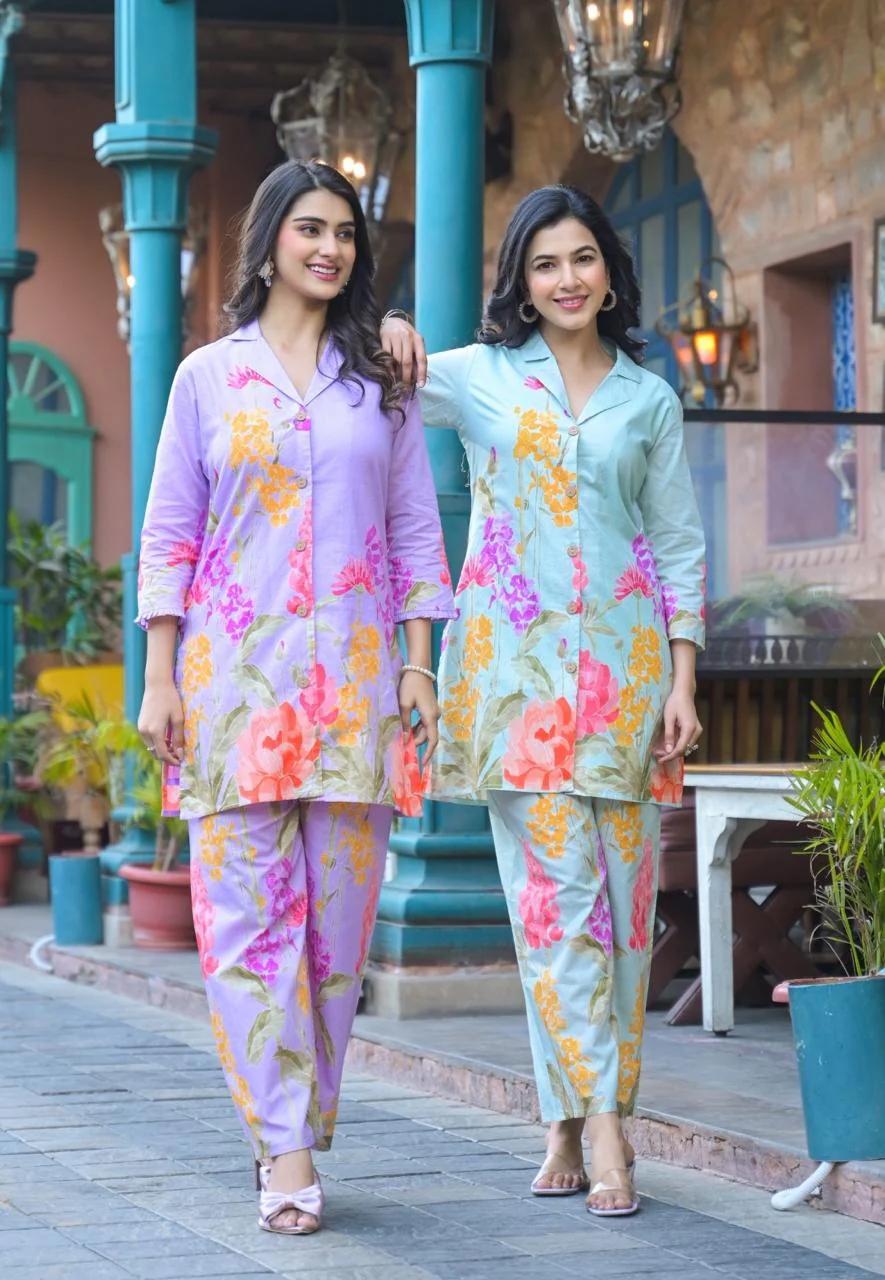 Bhakti Seaweed Printed Cotton co-ord set - Image 9