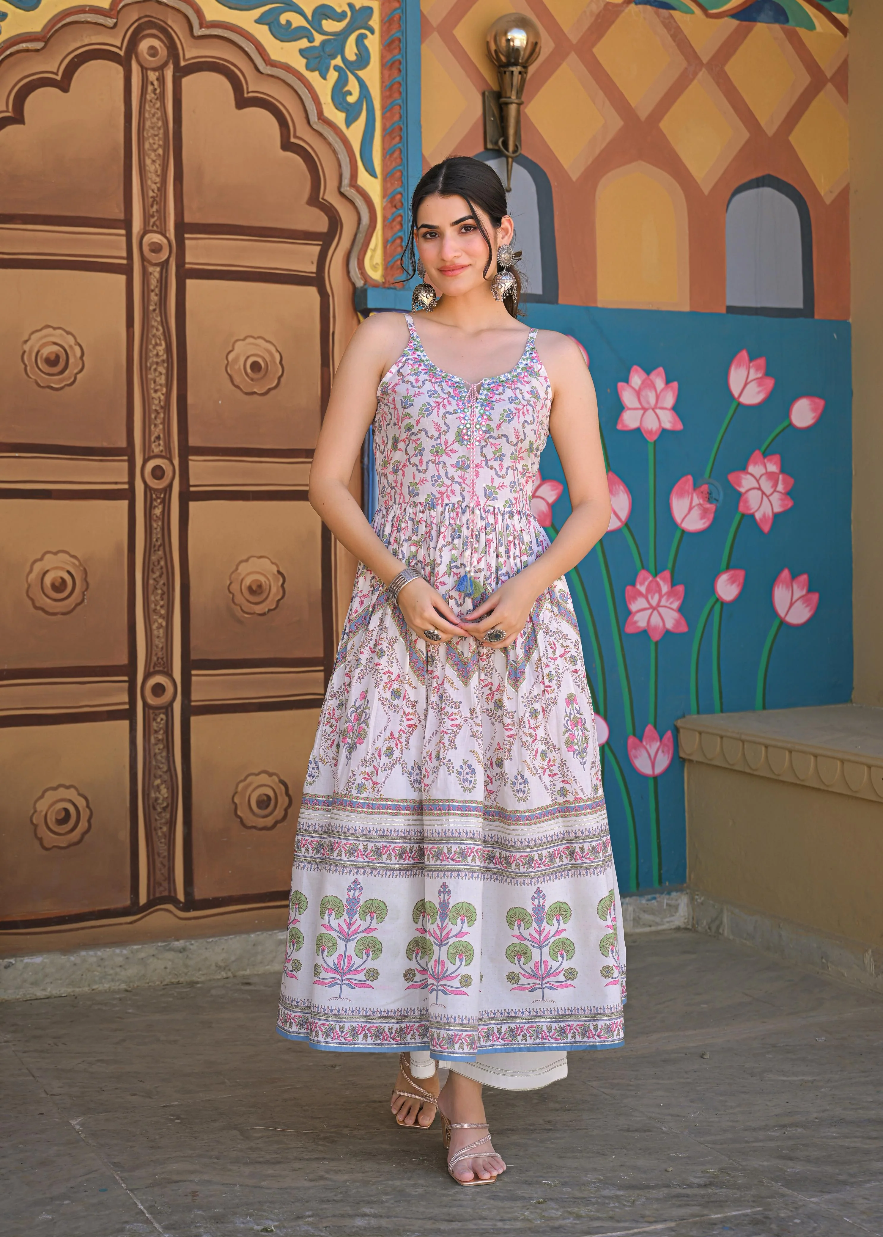 Tridhara dreamy cotton suit set - Image 5