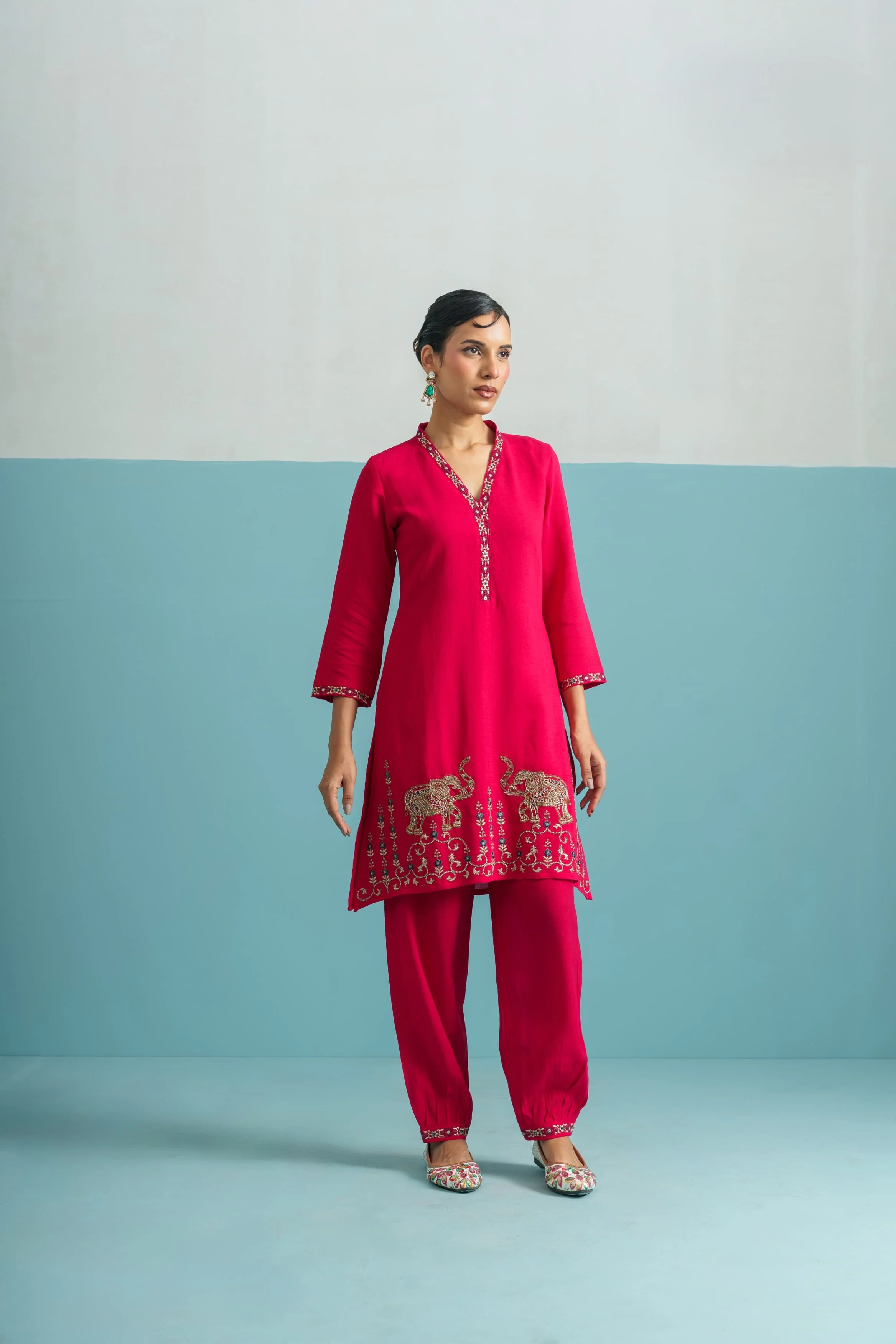 Parikrama Rose Handwork Co-ord set - Image 4