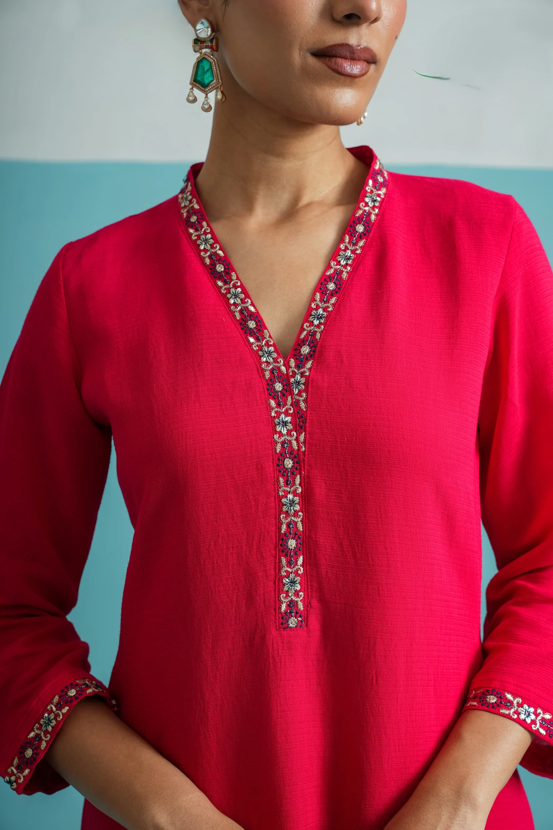 Parikrama Rose Handwork Co-ord set - Image 5