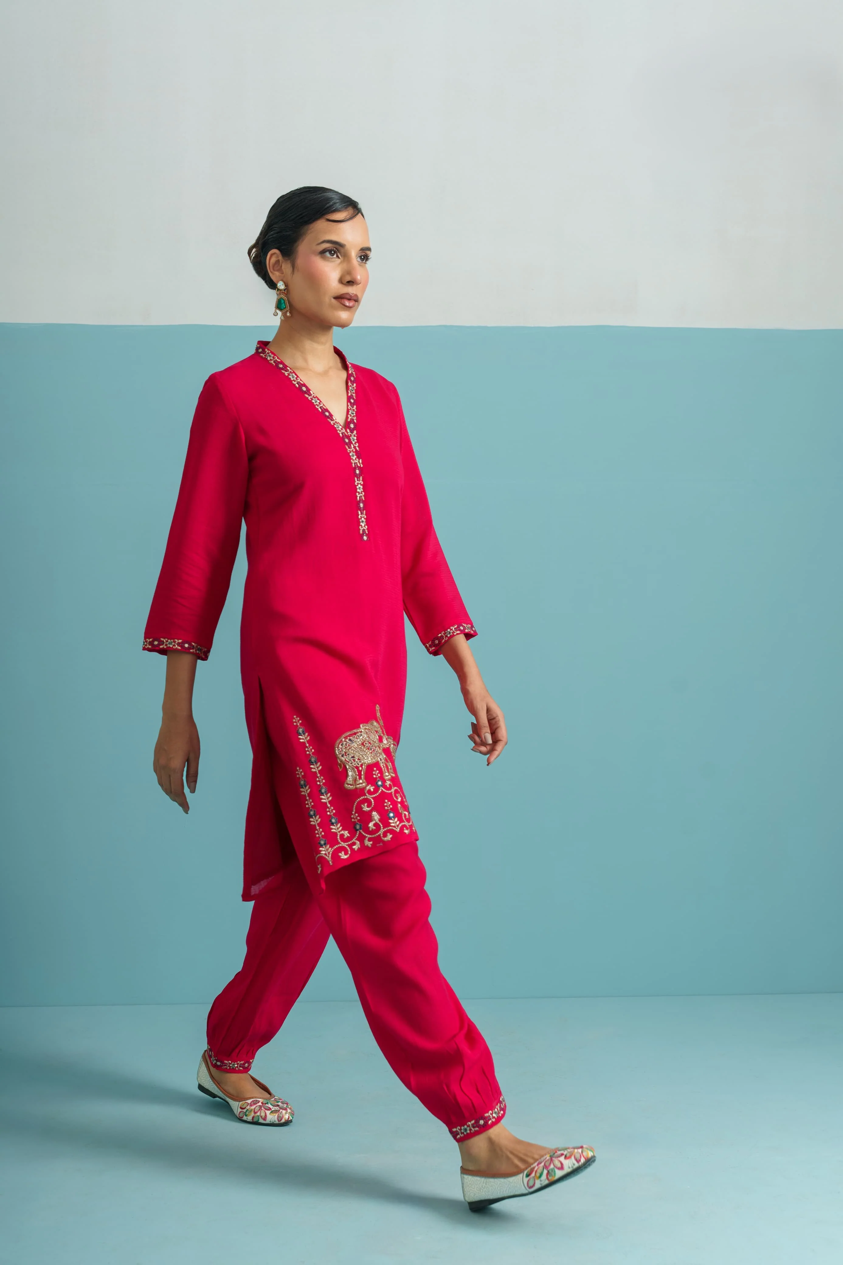 Parikrama Rose Handwork Co-ord set - Image 7