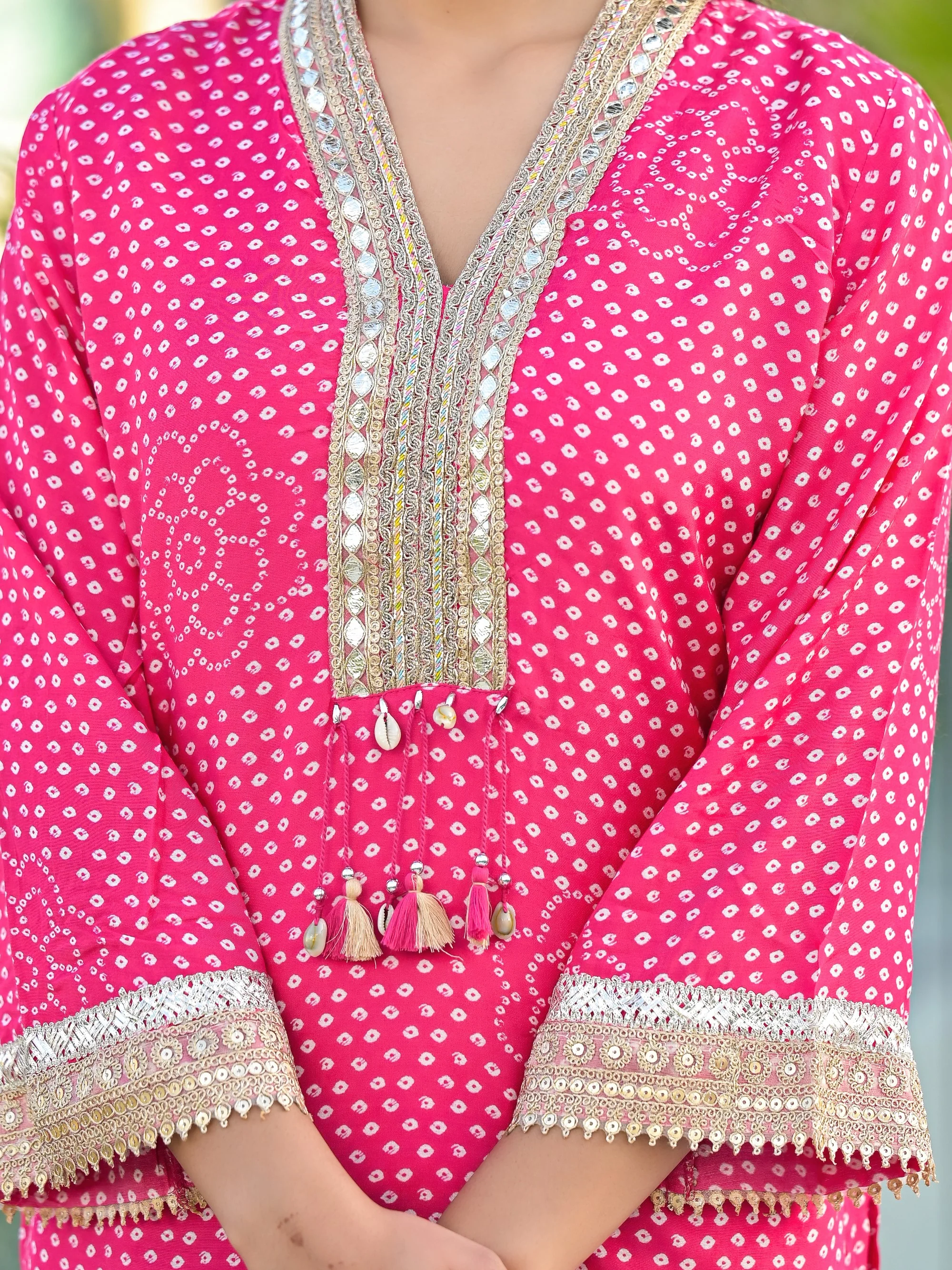 Bali Flamingo Farsi Salwar Suit Set - Image 4