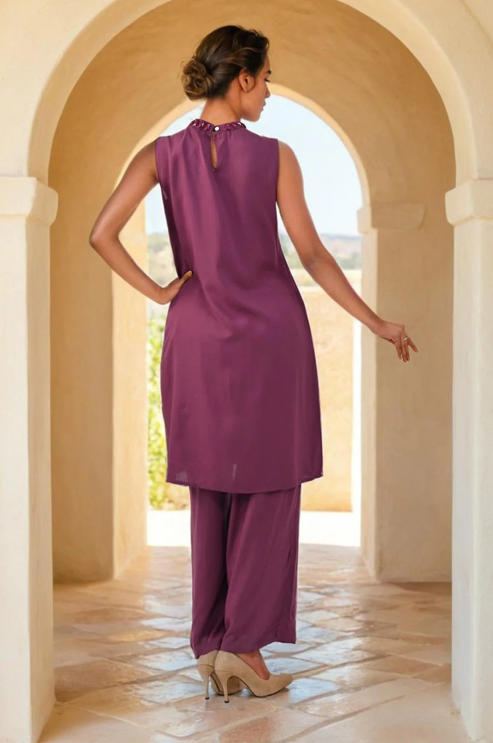Sharanya Plum Co-ord set - Image 3