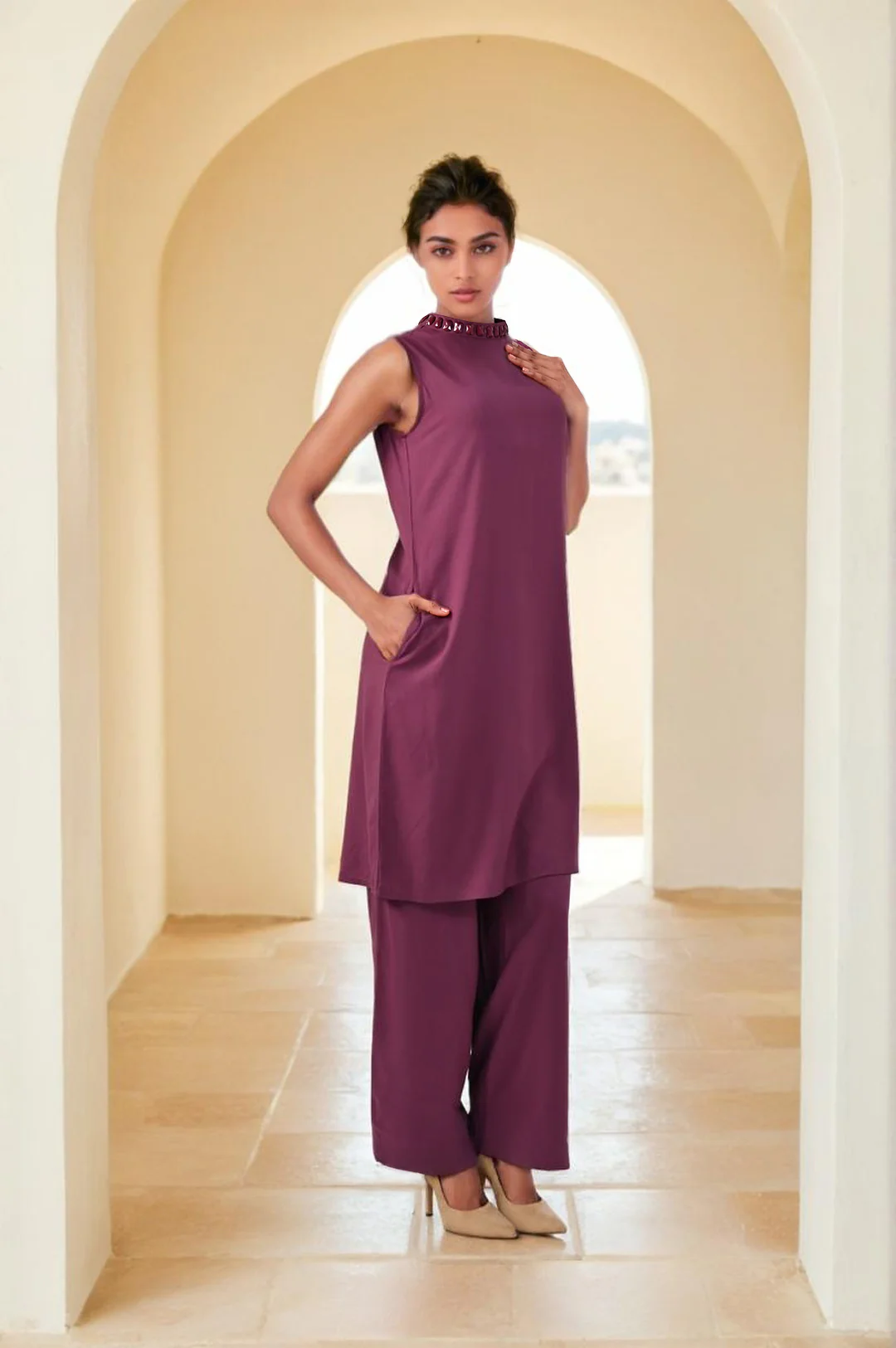 Sharanya Plum Co-ord set - Image 4