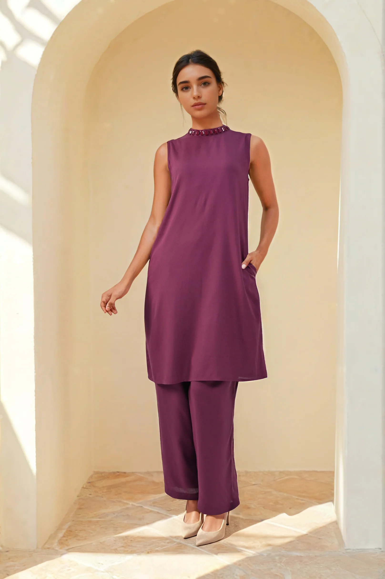 Sharanya Plum Co-ord set - Image 6