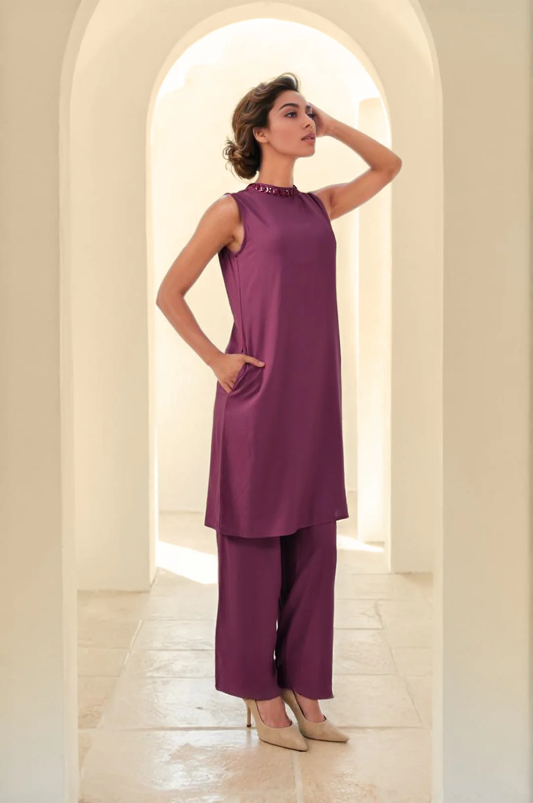 Sharanya Plum Co-ord set - Image 8