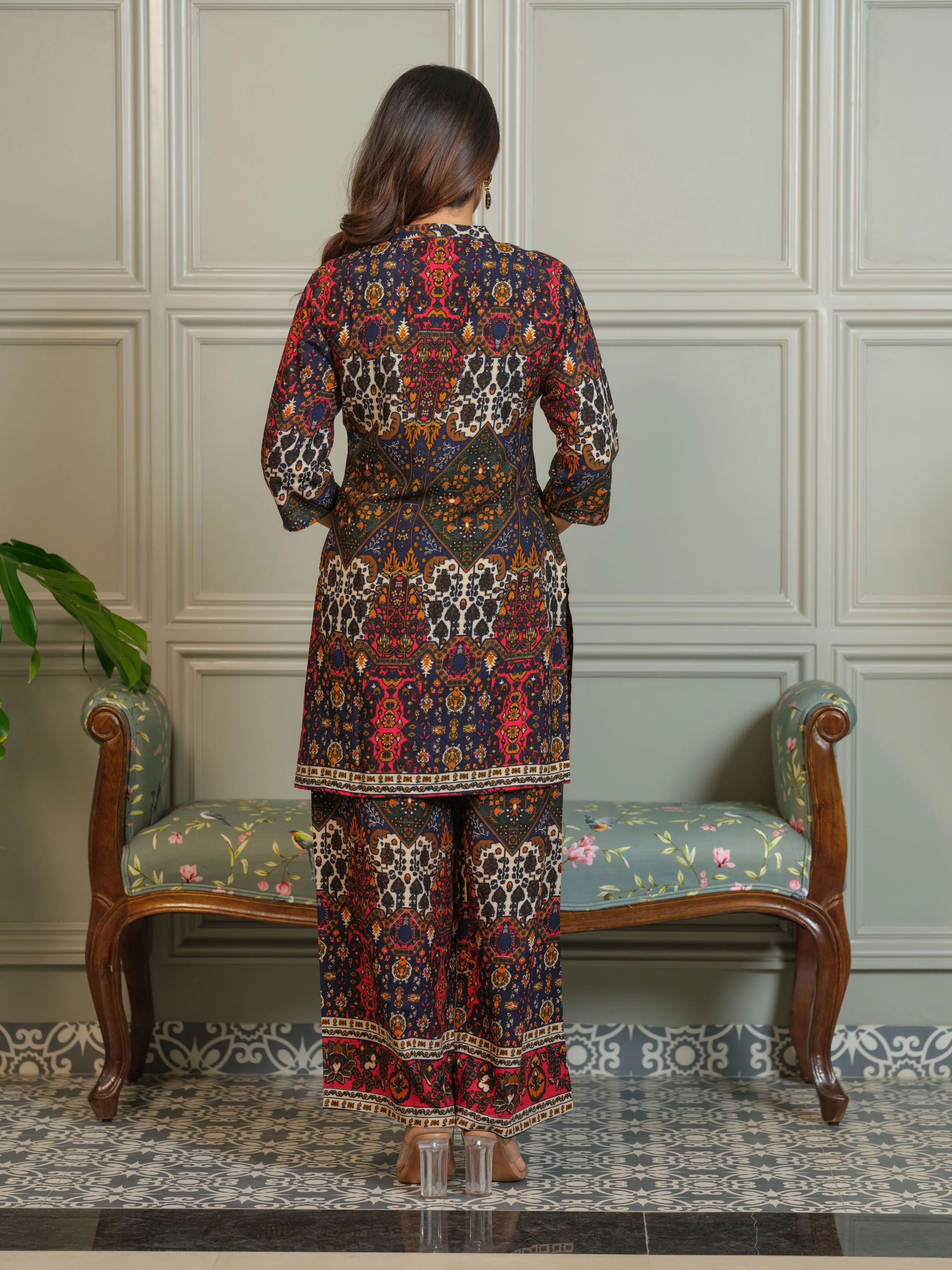 Tashvika Walnut Printed co-ord set - Image 3