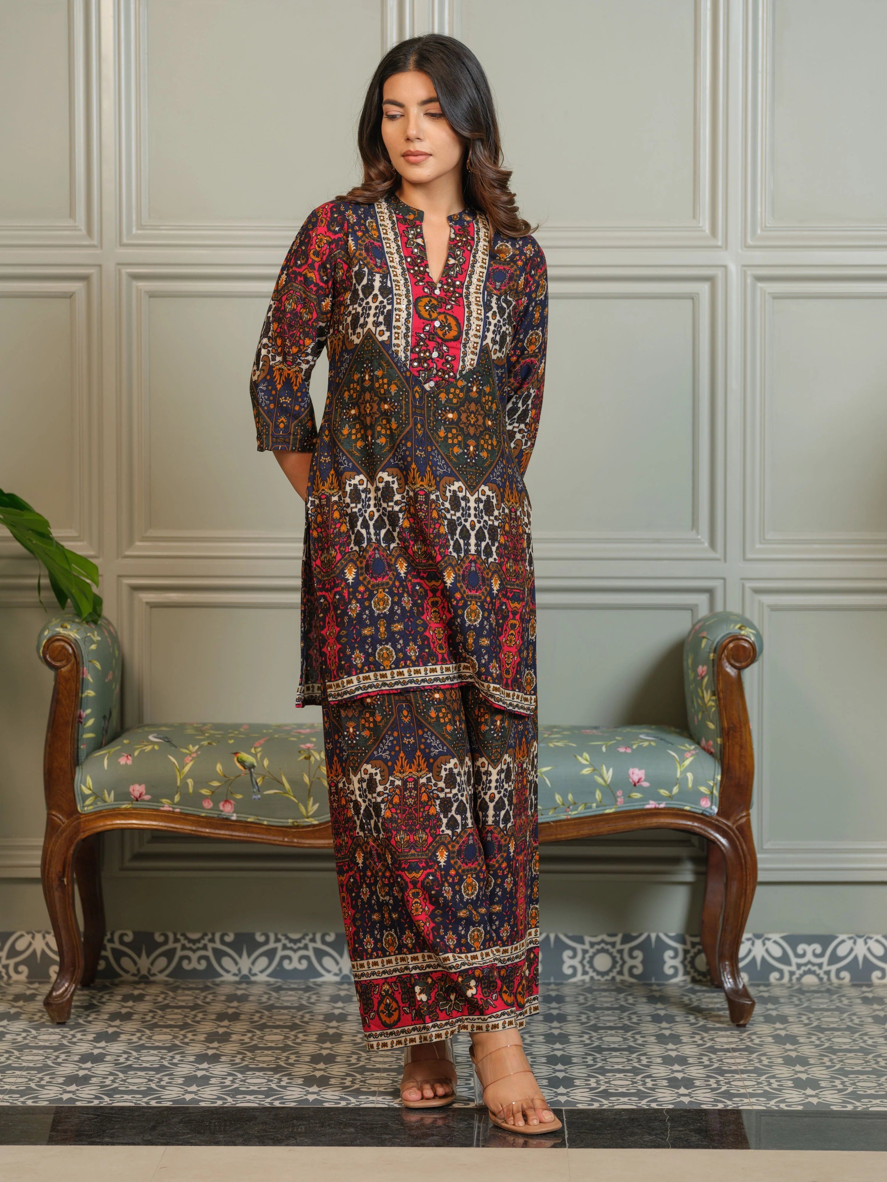 Tashvika Walnut Printed co-ord set - Image 5