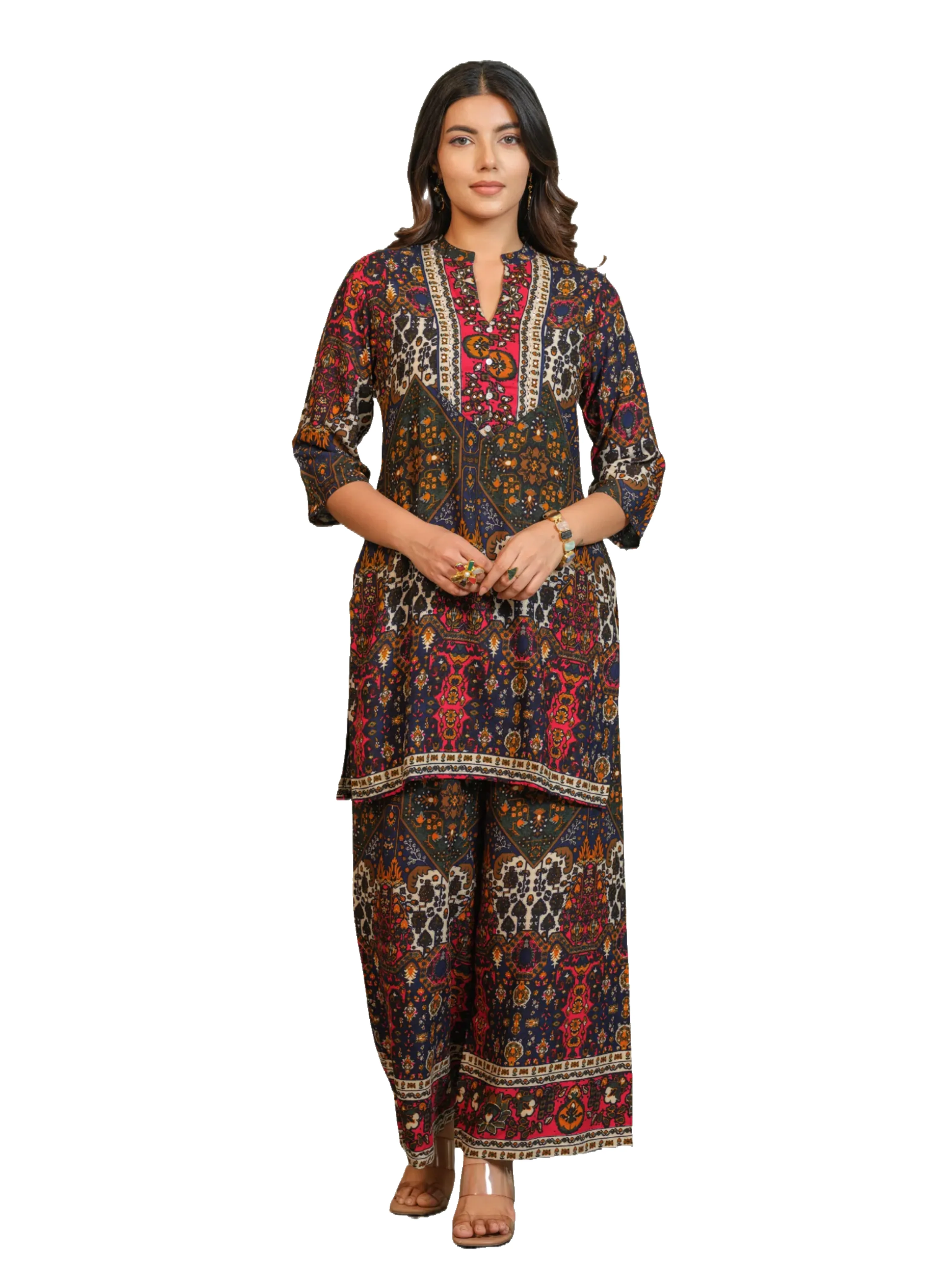 Tashvika Walnut Printed co-ord set - Image 8