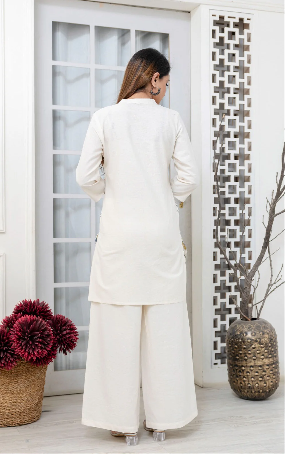 Hardik Daffodil Printed Cotton Co-ord Set - Image 3