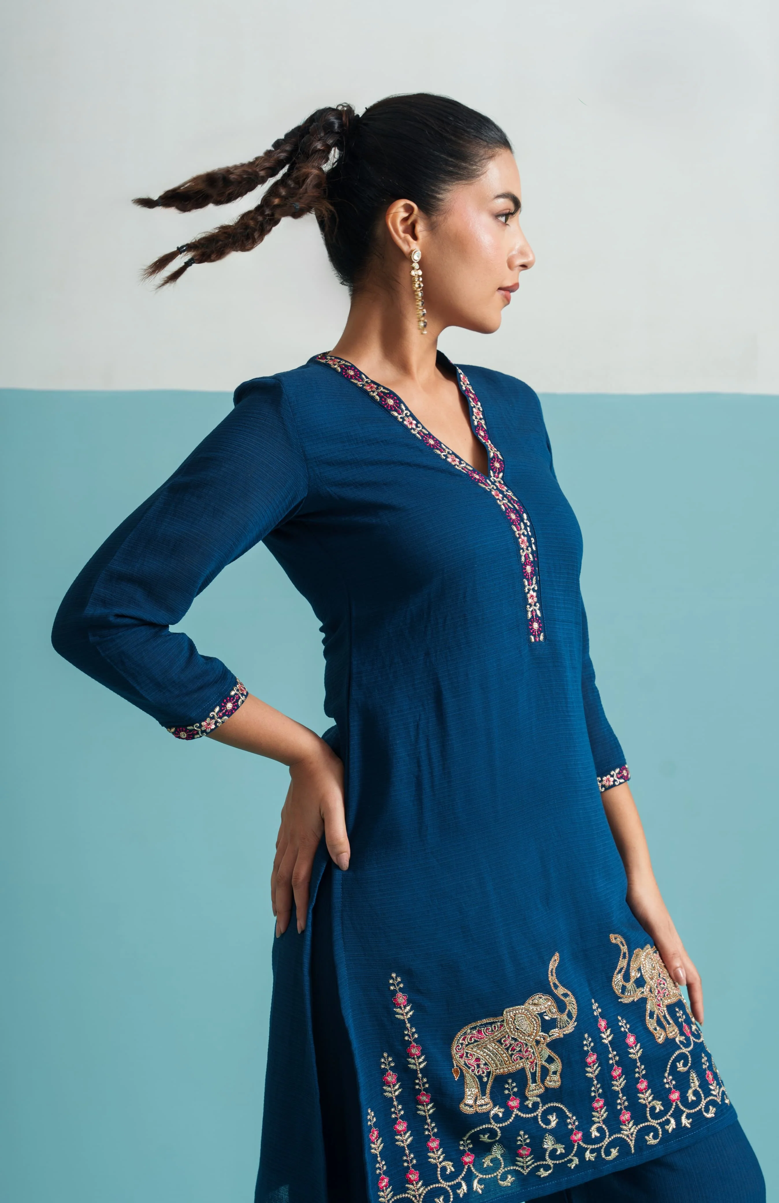 Parikrama Azure Handwork Co-ord set - Image 3