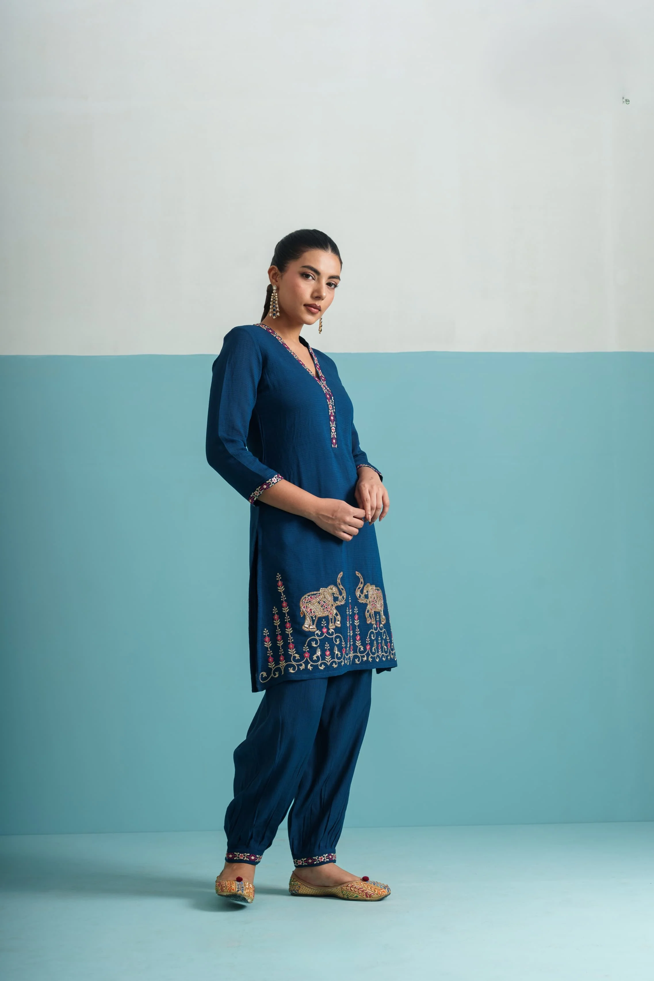 Parikrama Azure Handwork Co-ord set - Image 6