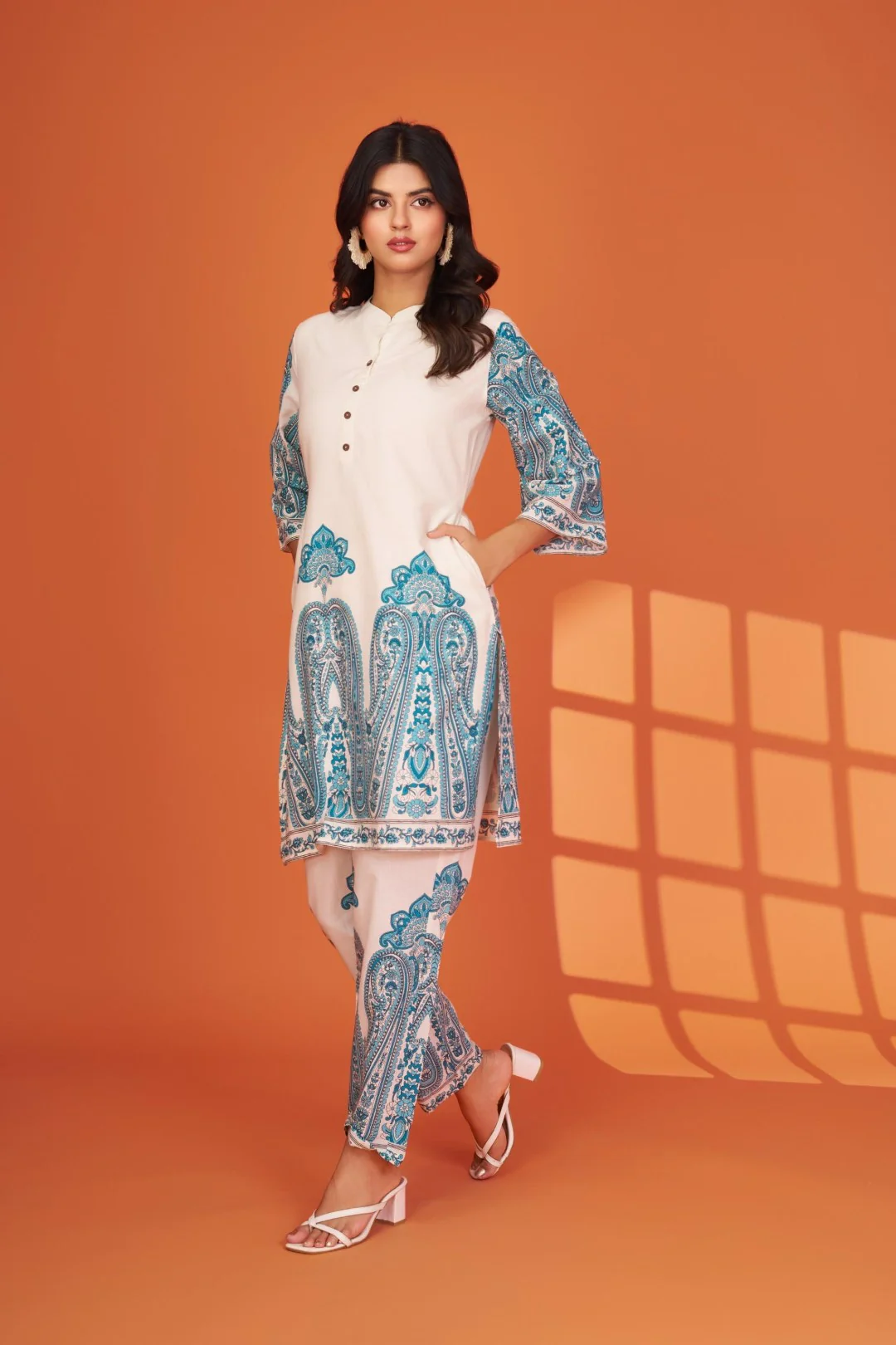 Maurya helium printed cotton co-ord set - Image 4