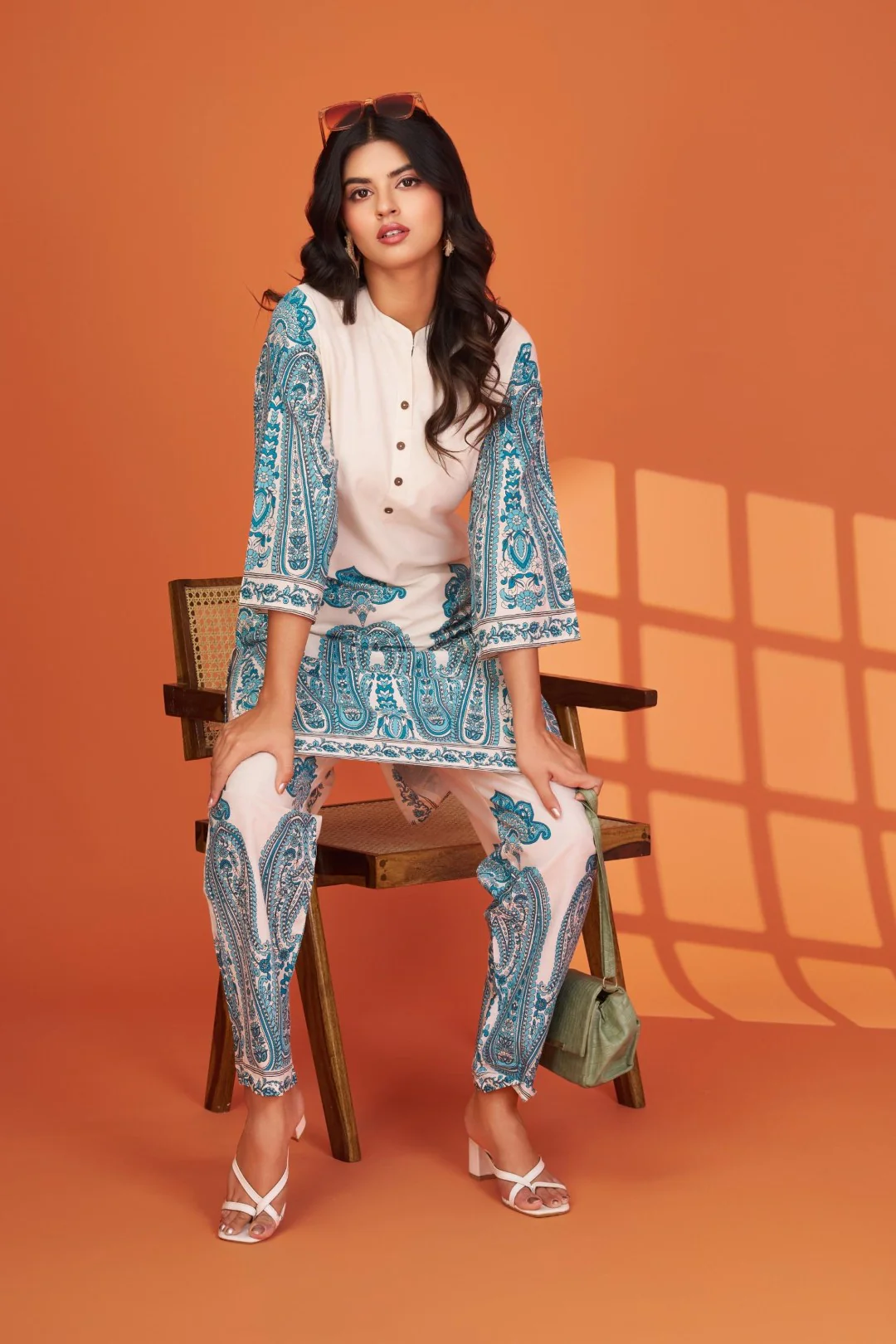 Maurya helium printed cotton co-ord set - Image 6