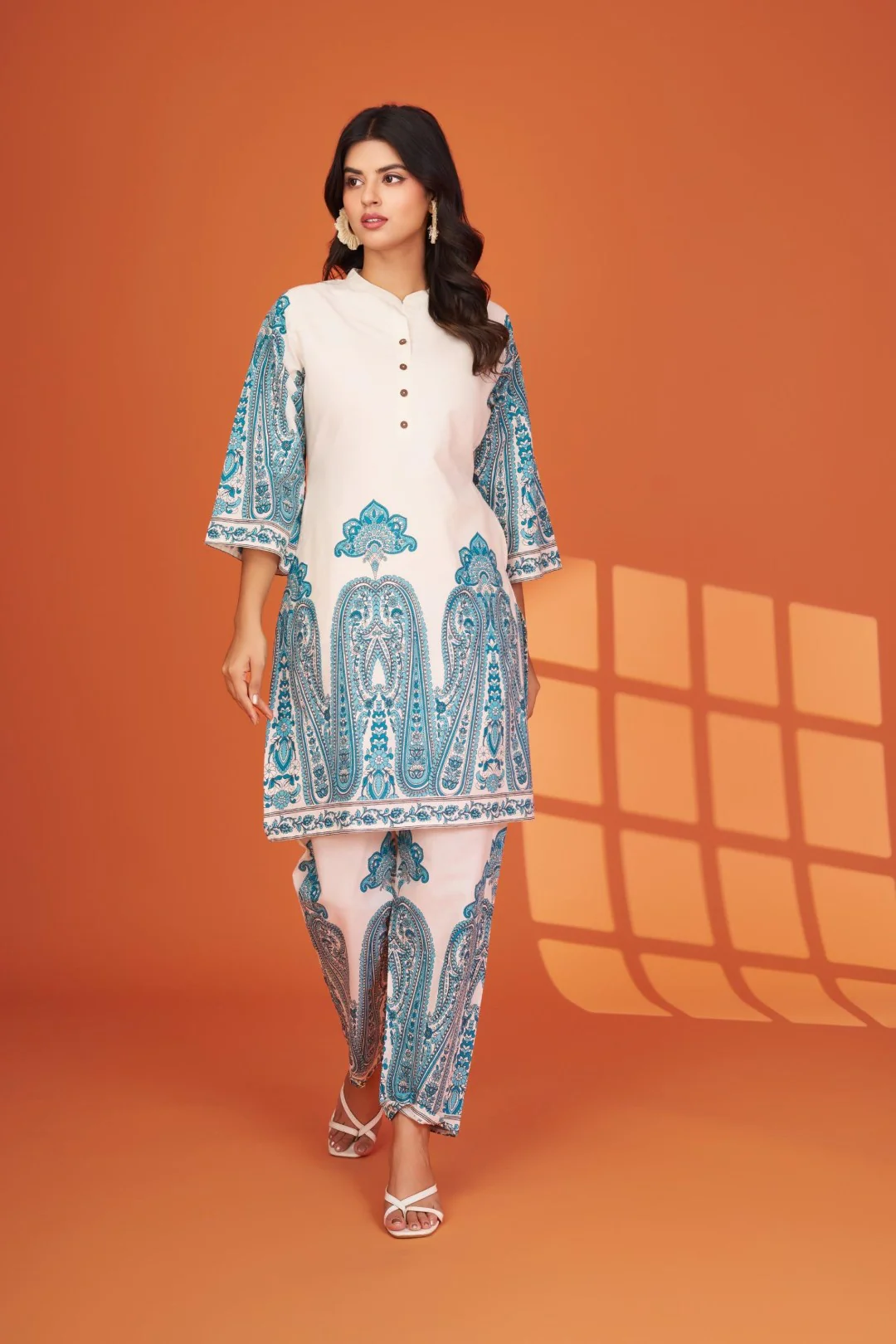 Maurya helium printed cotton co-ord set - Image 7