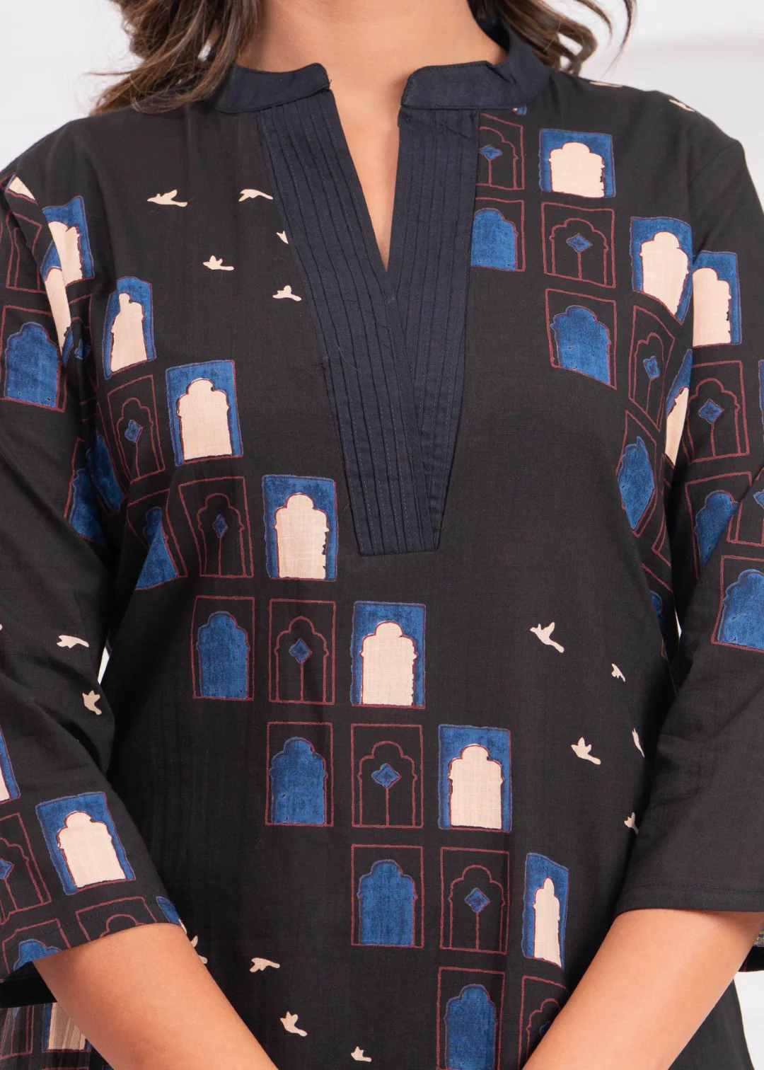 Maurya Jade Cotton Kurta PanT Set - Image 3