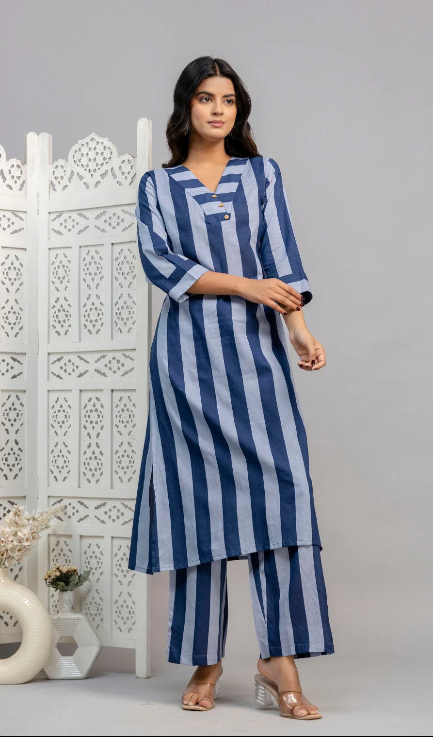 Mika Indi Stripes Cotton Co-ord Set - Image 6