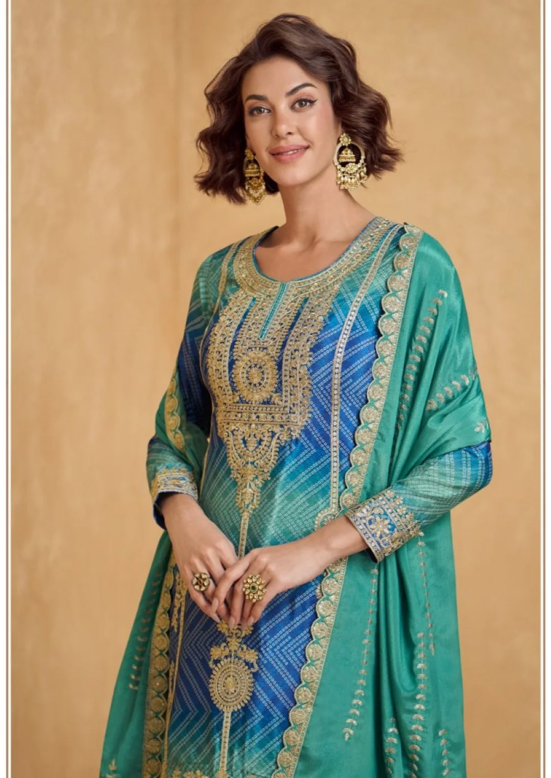 Mangal Hibis full work suit set - Image 2