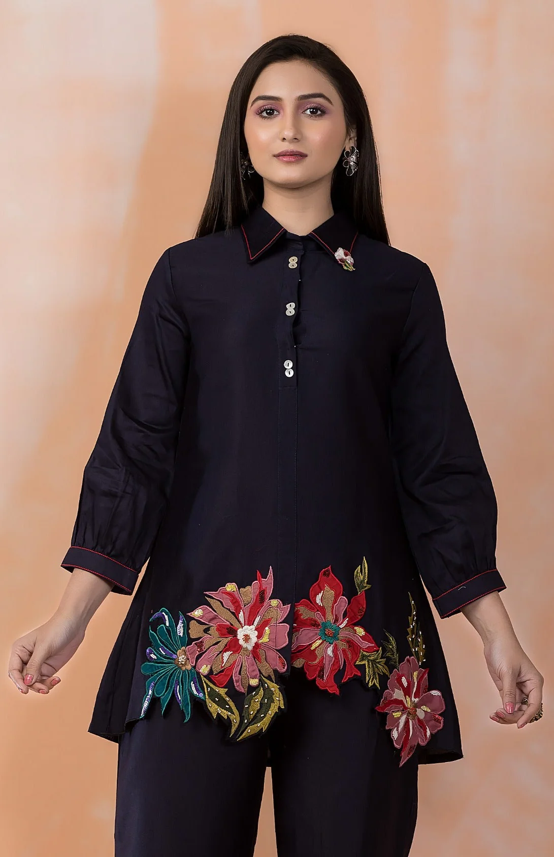 Sabhya Midnight embroidery co-ord set - Image 2