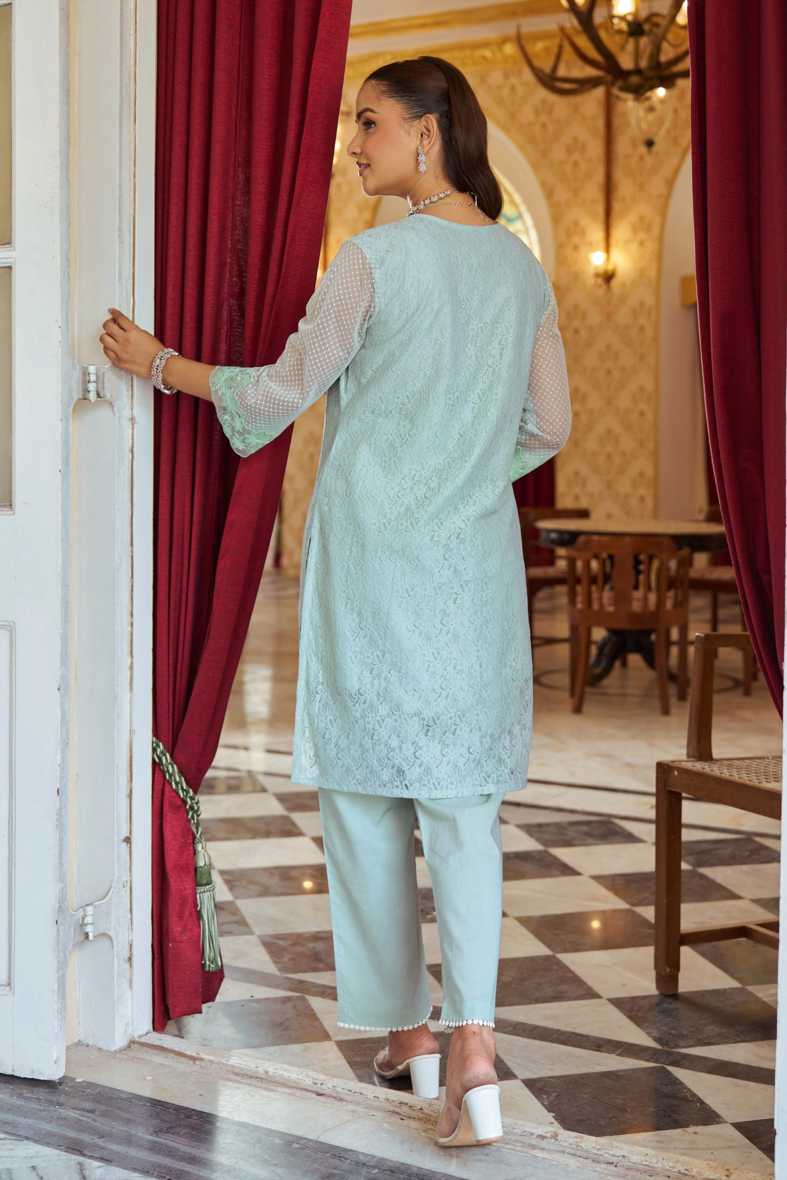 Anumeha Tiffany embroided co-ord set - Image 3