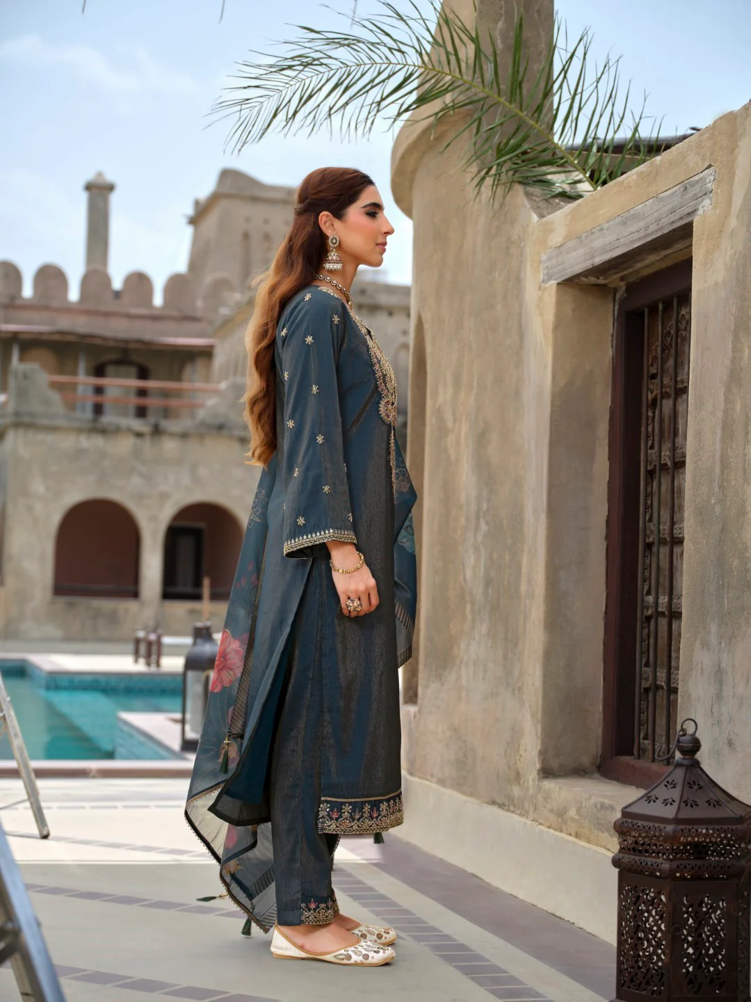 Vishesh Ash full work suit set - Image 6