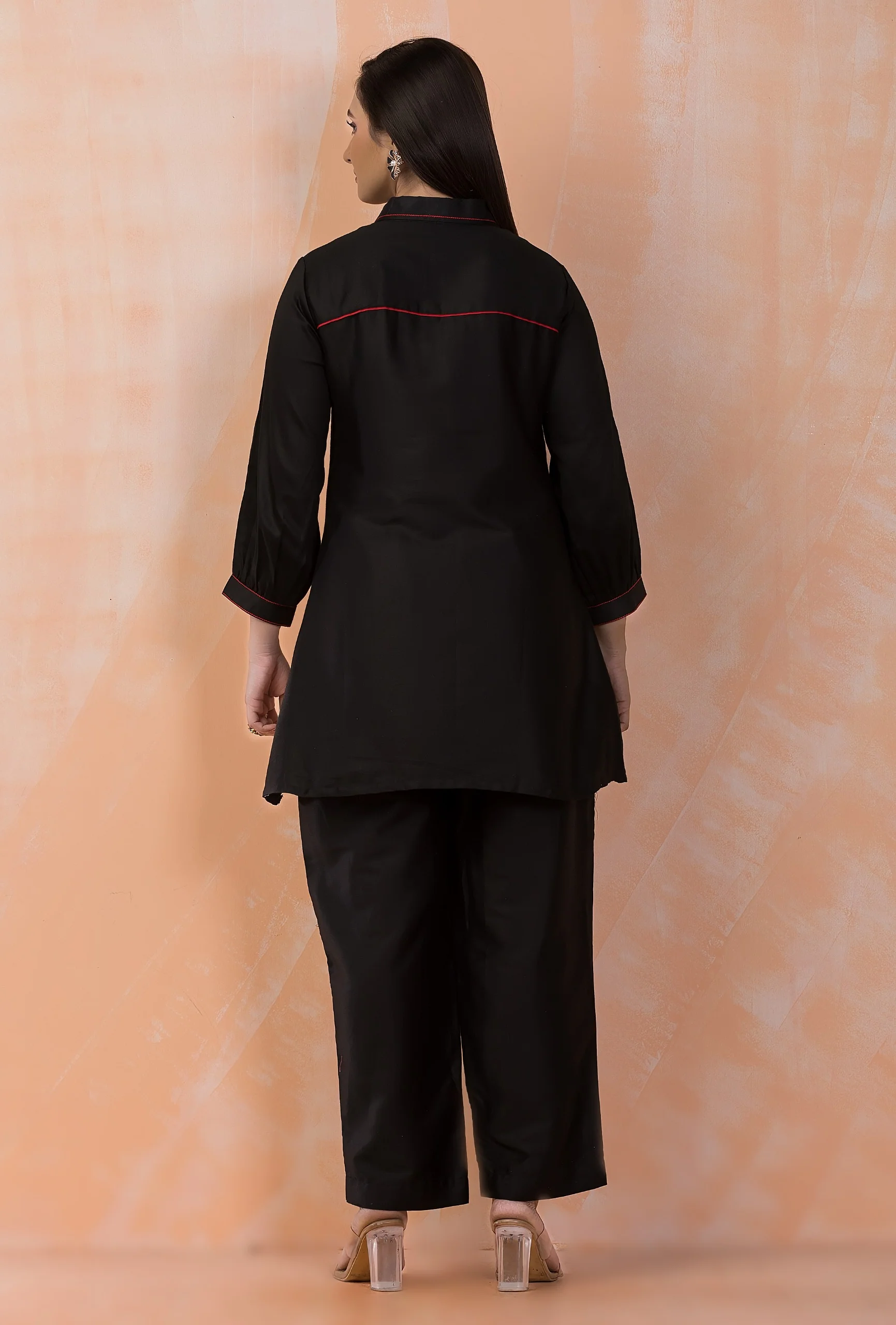 Sabhya Raven Embroidery premium co-ord set - Image 3
