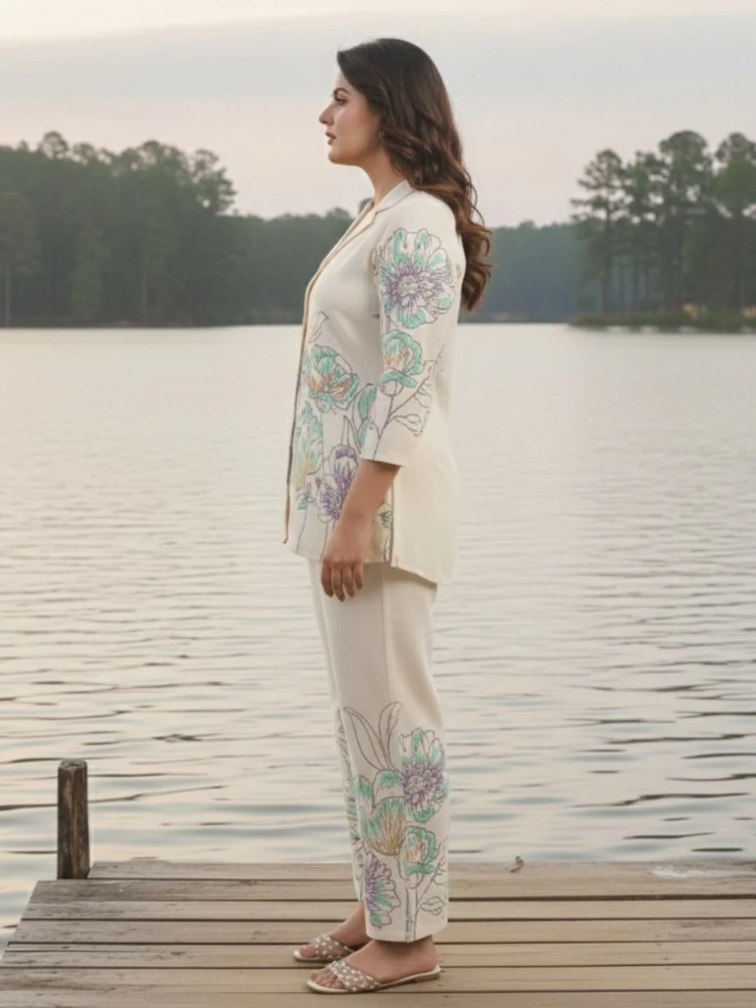 Hardik Snow Printed Cotton Co-ord Set - Image 10