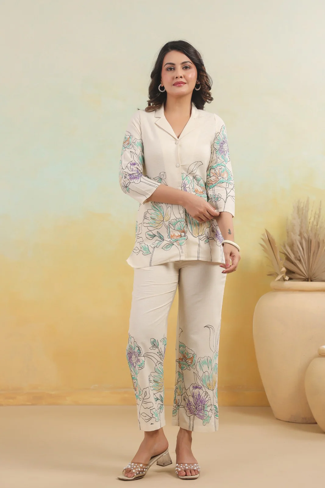 Hardik Snow Printed Cotton Co-ord Set - Image 16