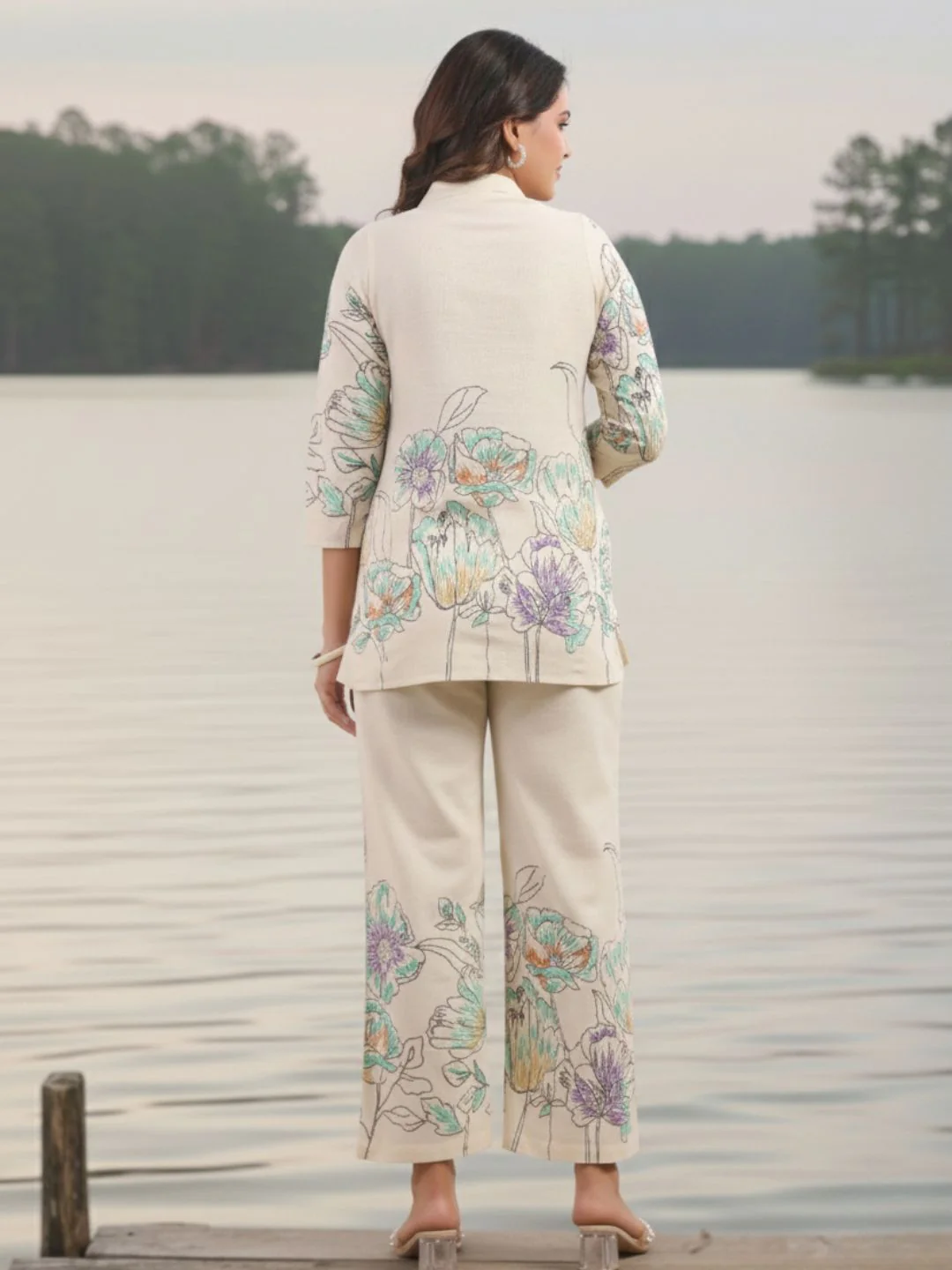 Hardik Snow Printed Cotton Co-ord Set - Image 6