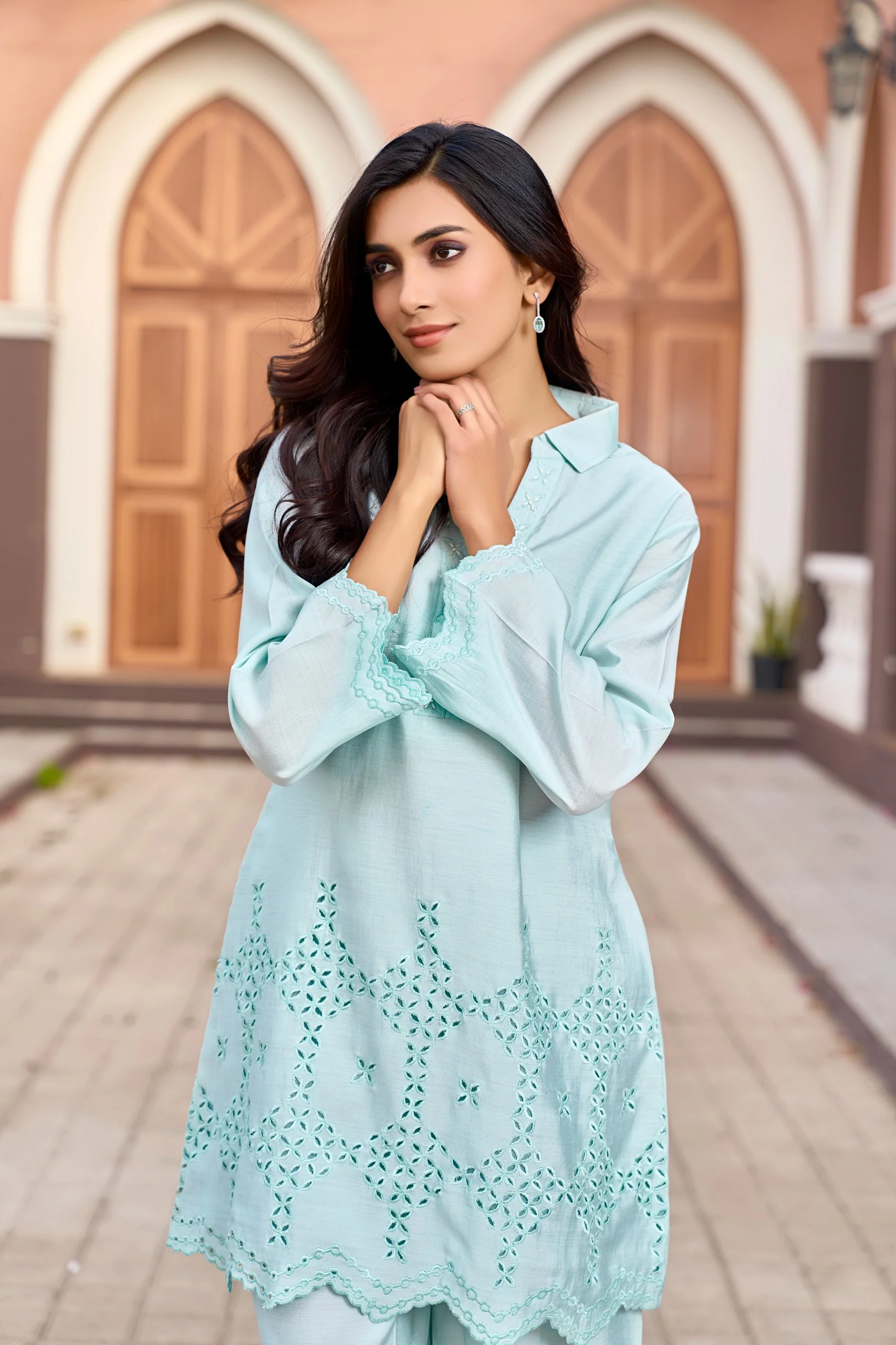 Ayat Tiffany cotton  Linen co-ord Set - Image 2