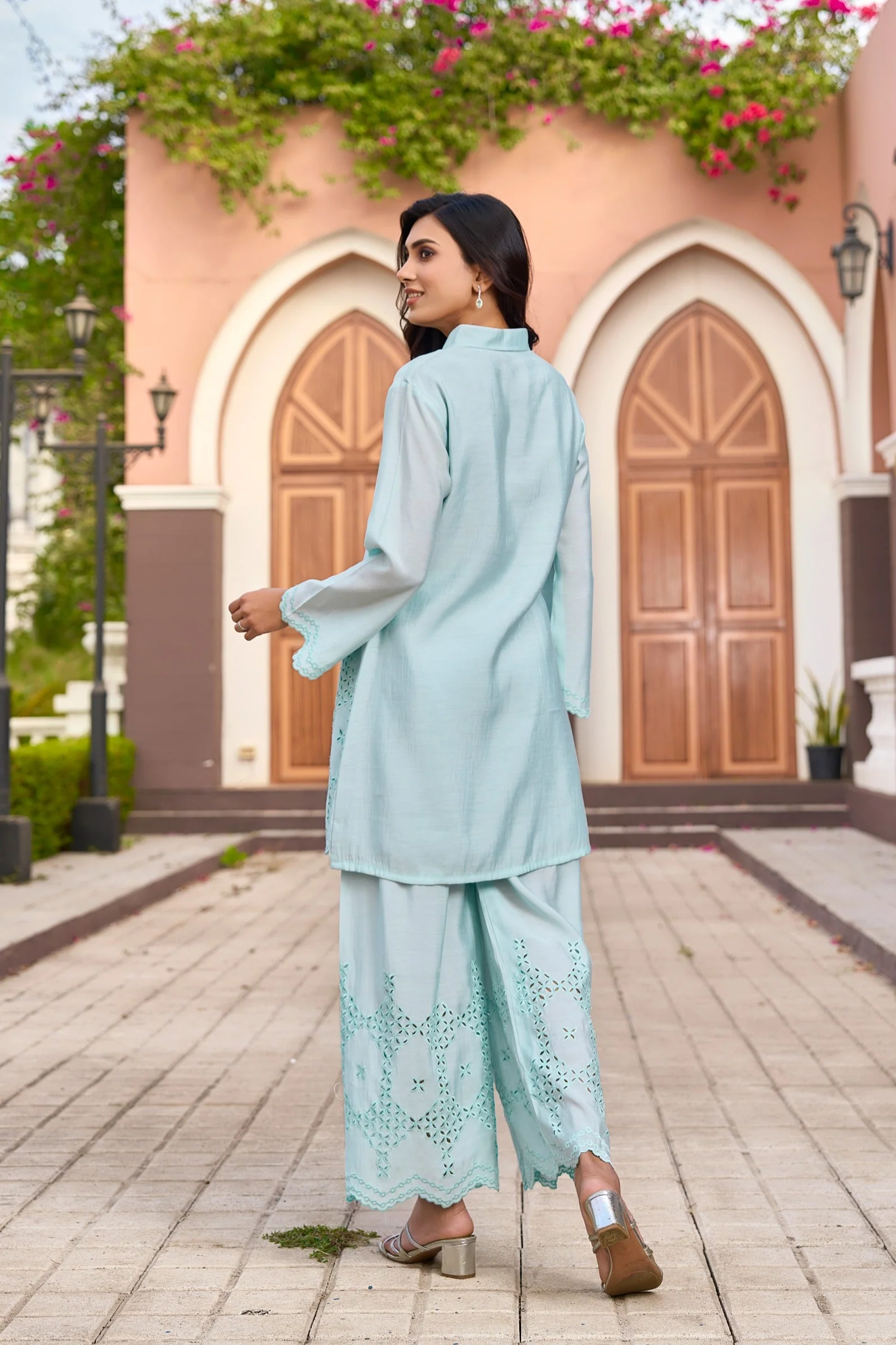 Ayat Tiffany cotton  Linen co-ord Set - Image 3