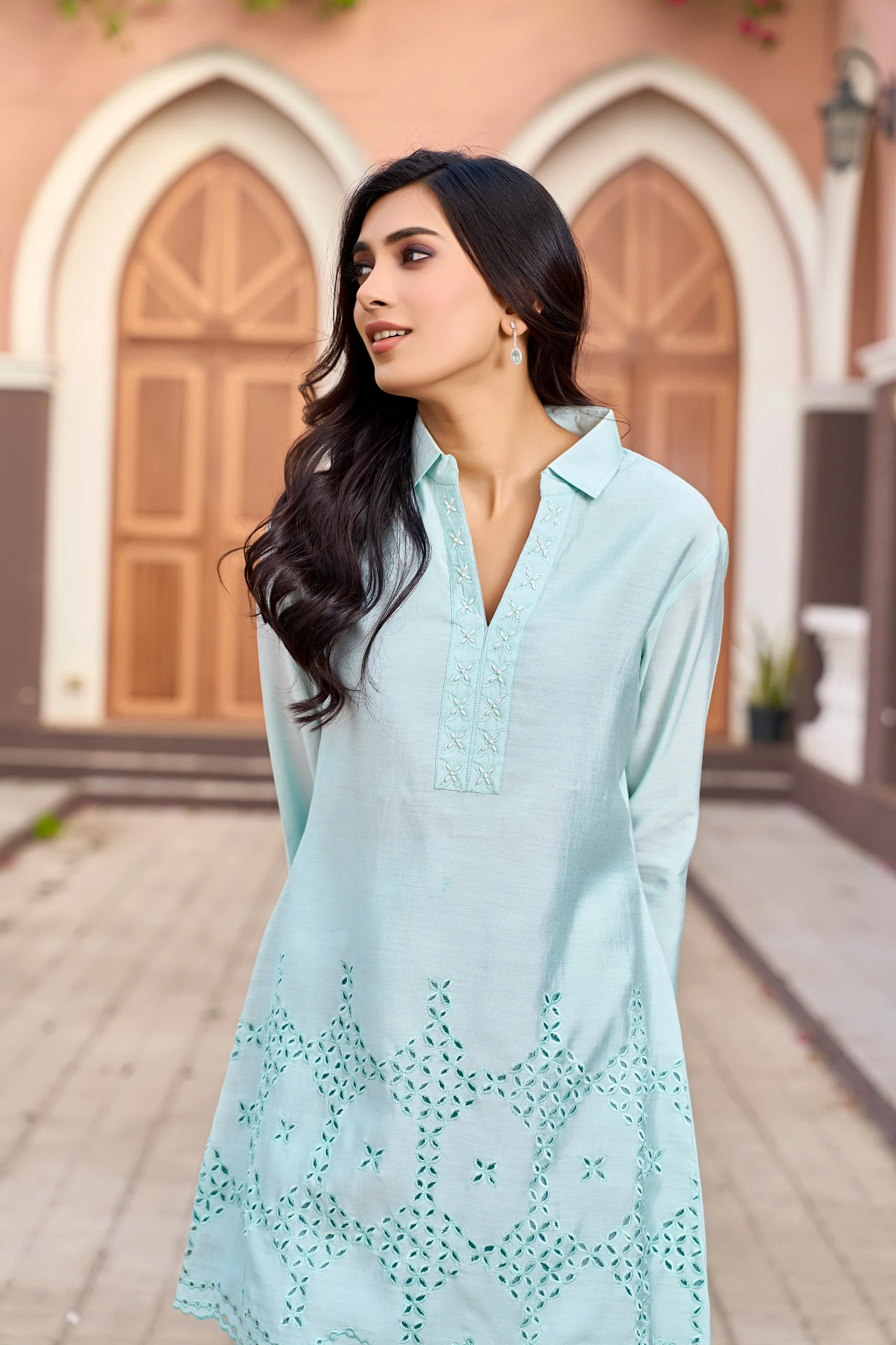 Ayat Tiffany cotton  Linen co-ord Set - Image 4
