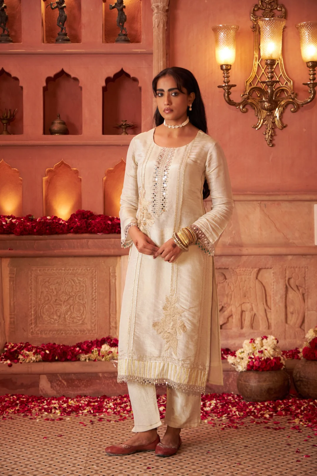 Mihika angel full work heavy suit set - Image 5