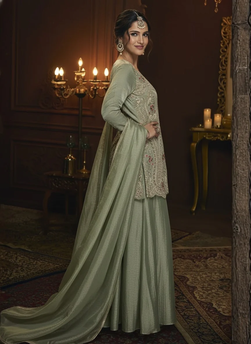 Haniya kelly full with gharara suit set - Image 3