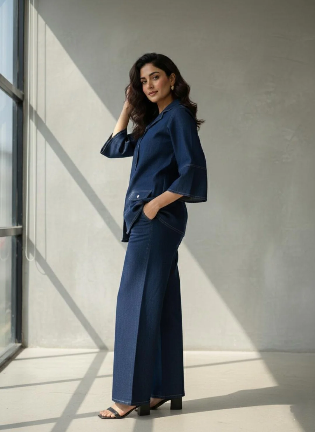 Prisha cobalt denim co-ord set - Image 4