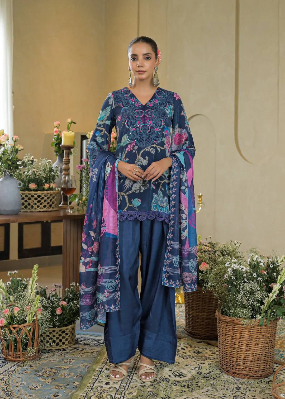 Vastramaya azure farshi salwar suit set - Image 7