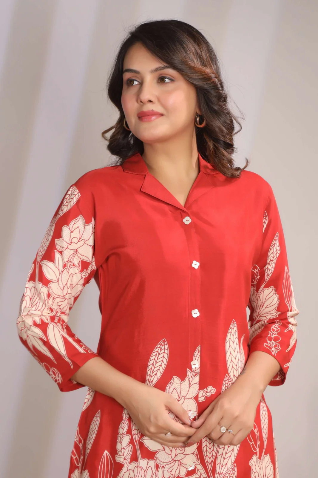 Sylvie Scarlet Printed Co-ord Set - Image 2