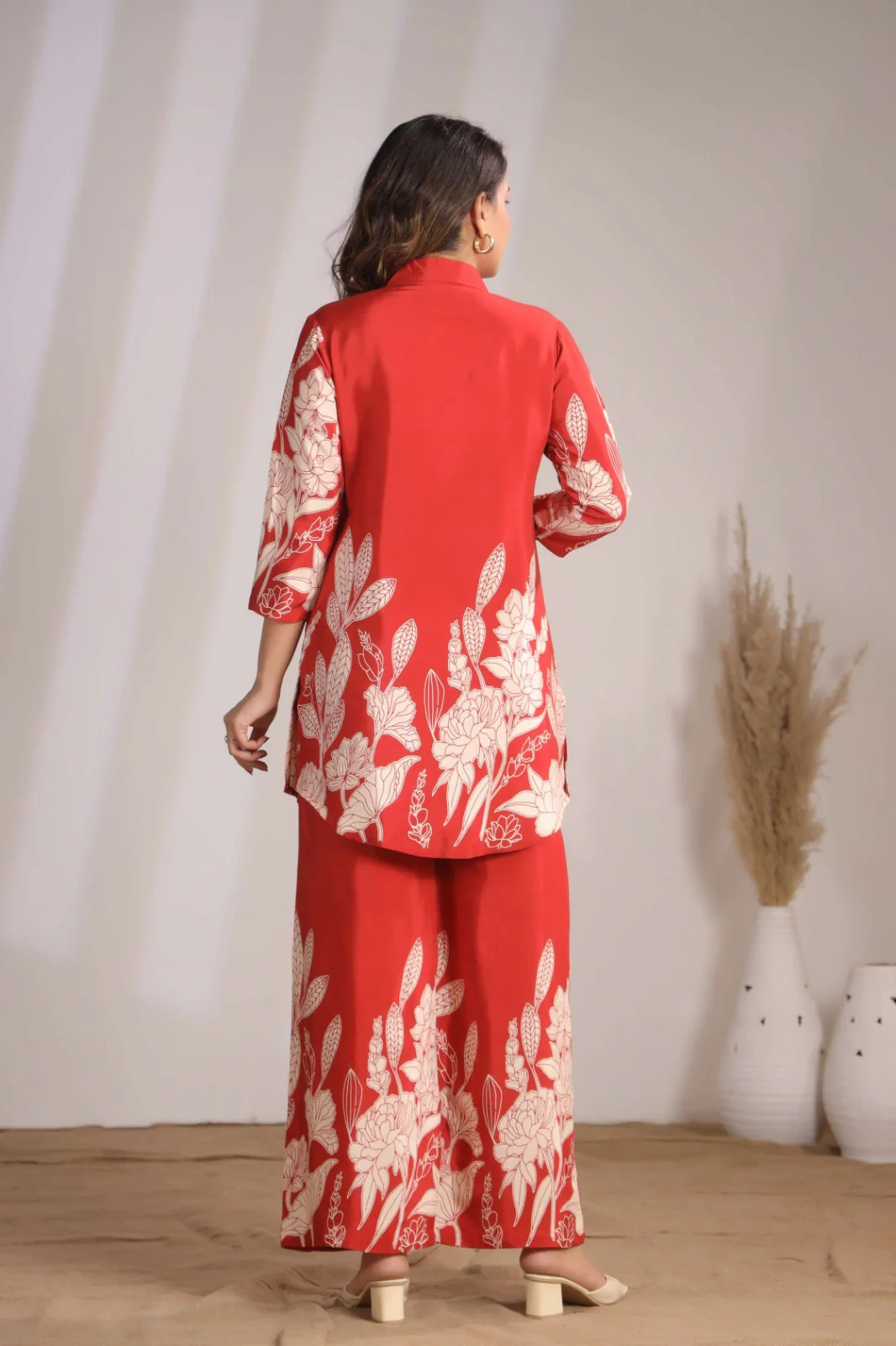 Sylvie Scarlet Printed Co-ord Set - Image 3