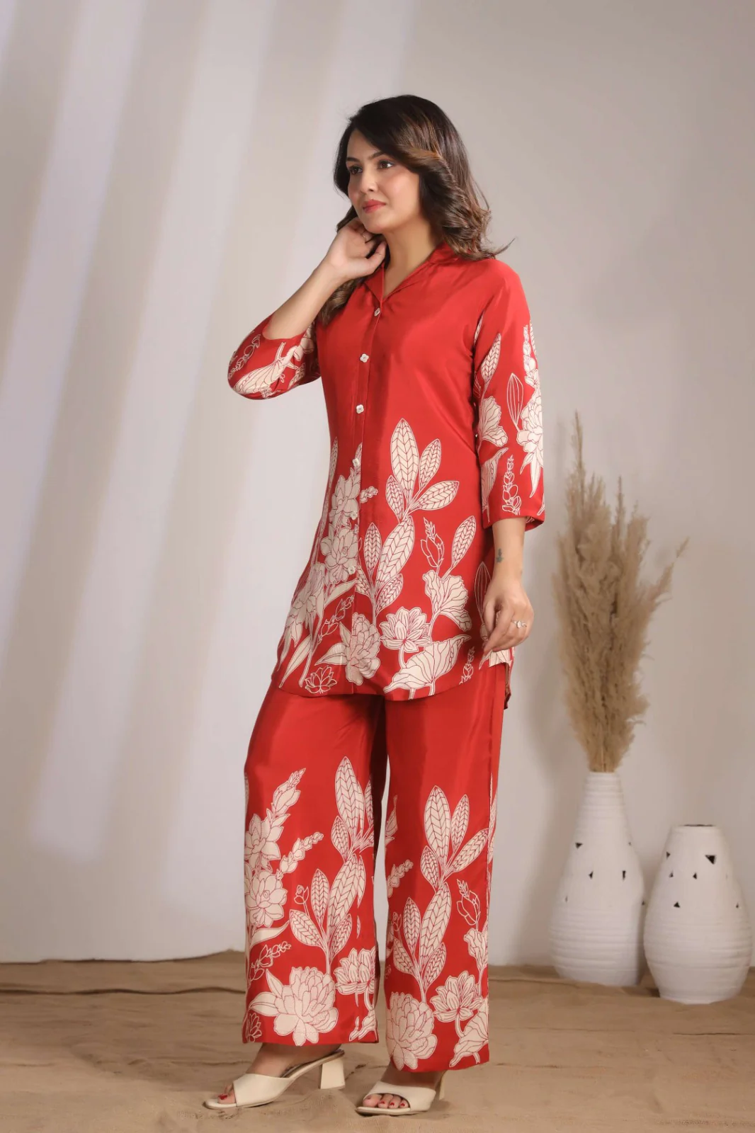 Sylvie Scarlet Printed Co-ord Set - Image 5