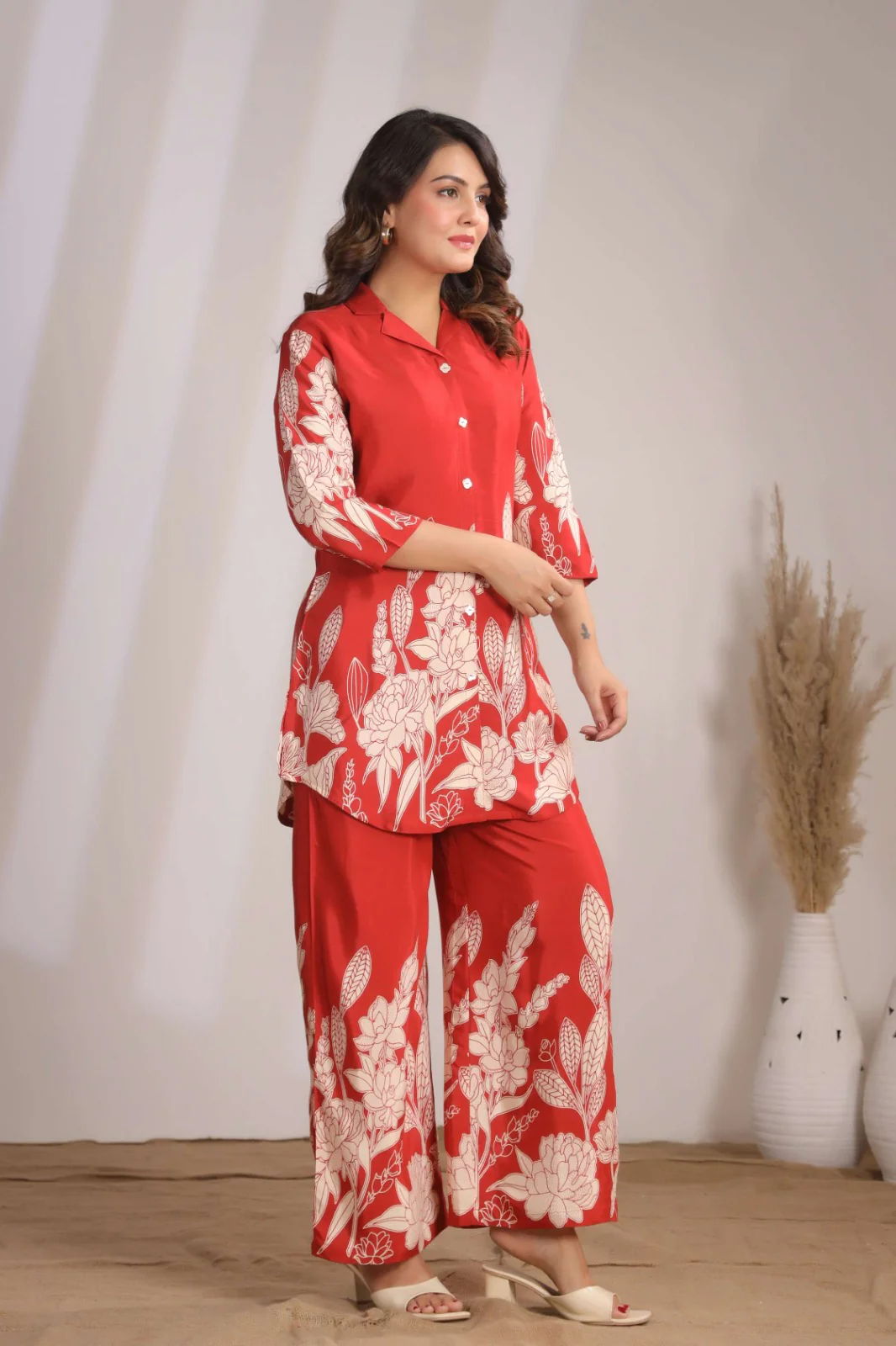 Sylvie Scarlet Printed Co-ord Set - Image 8