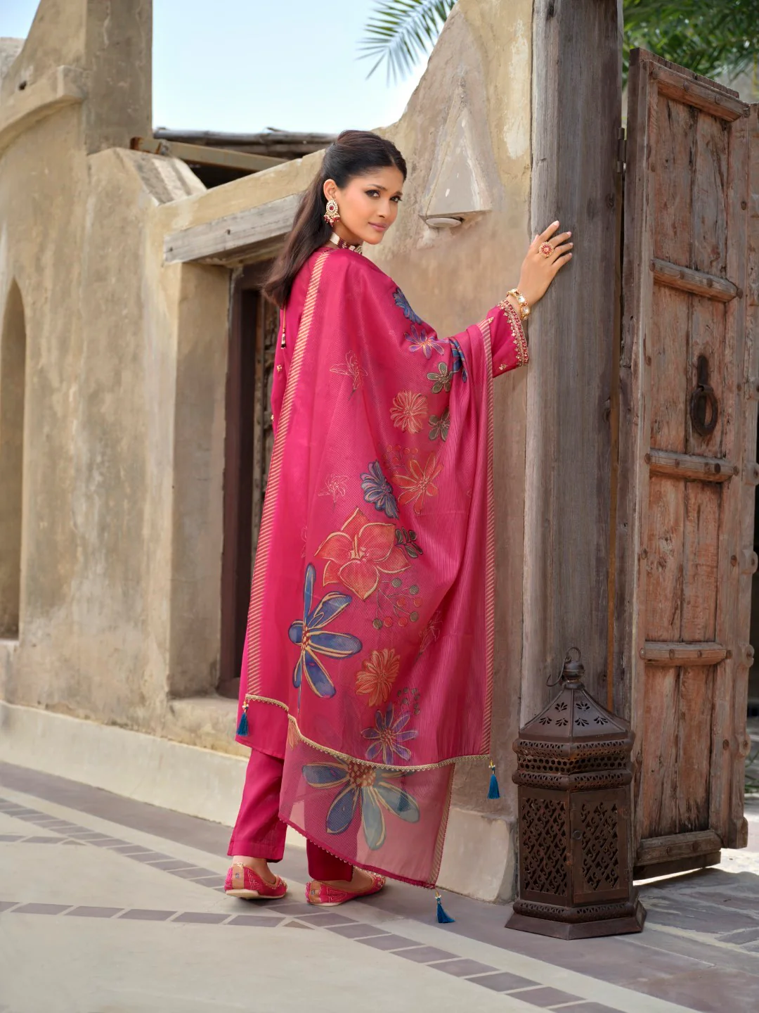 Vishesh rose full work suit set - Image 5