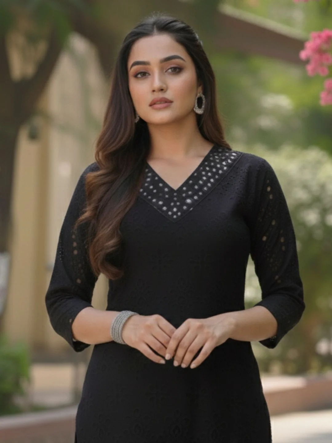 LIPIKA ONYX SCHIFFLI COTTON CO-ORD SET - Image 14