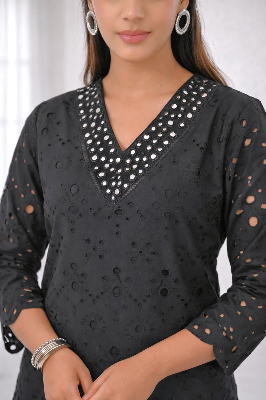 LIPIKA ONYX SCHIFFLI COTTON CO-ORD SET - Image 26