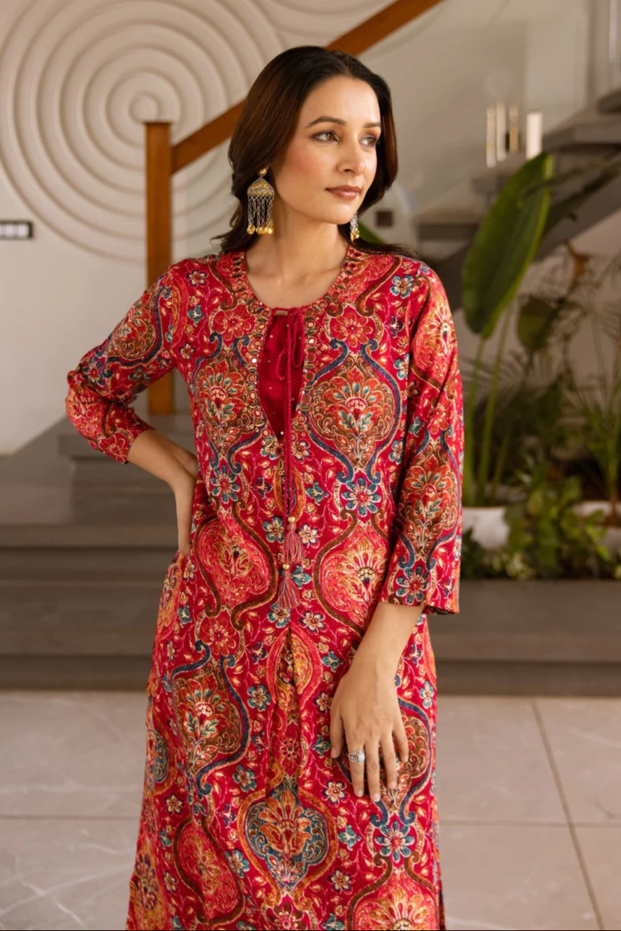 Sonpal Vibrant printed kurta pant set - Image 2