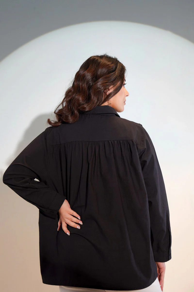 Tiara charcoal embroidery shirt - Image 3