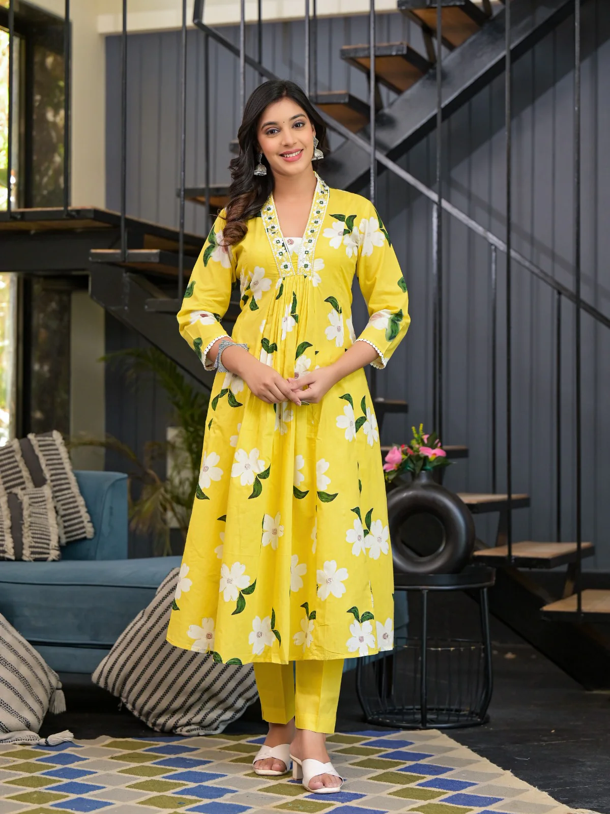 Diti Amber Pure Cotton Suit Set - Image 4