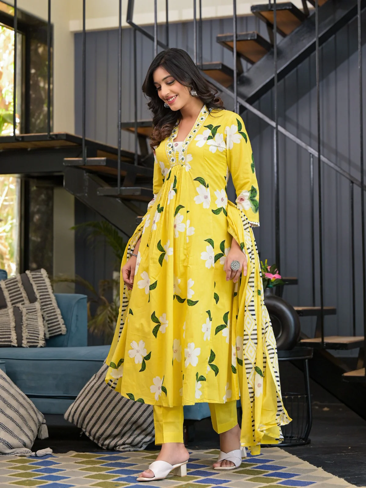 Diti Amber Pure Cotton Suit Set - Image 6