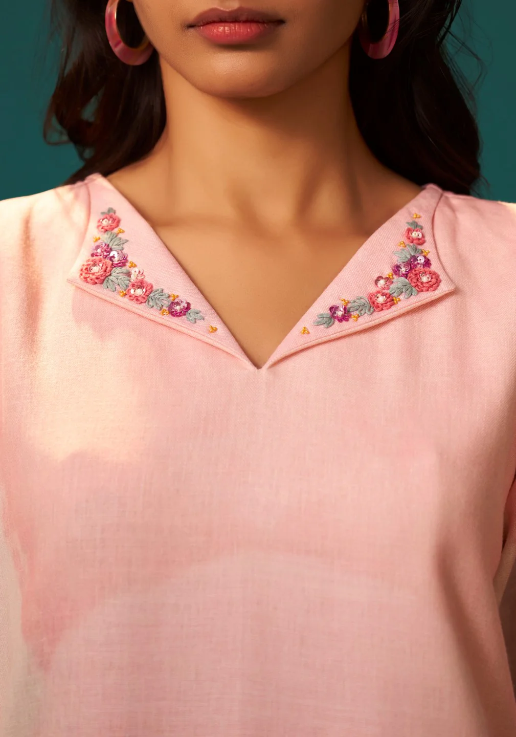 Itrh blossom linen cotton suit set - Image 6